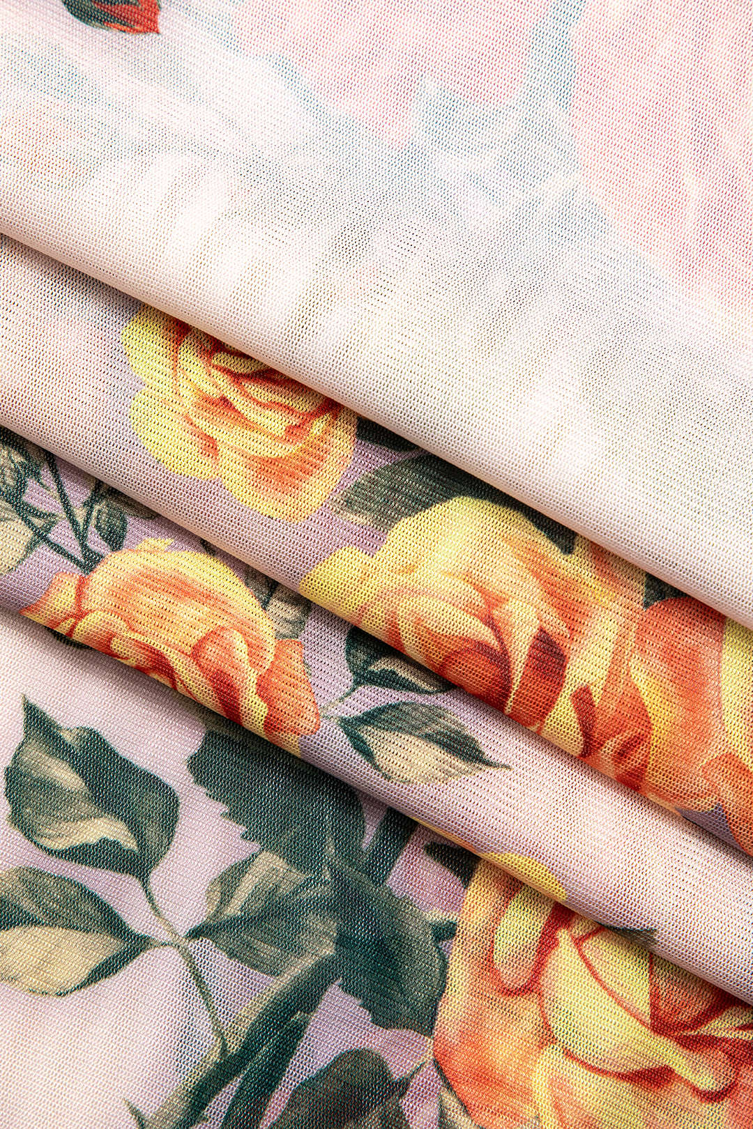 Çiçek Desenli Fileli Uzun Kollu maksi Elbise