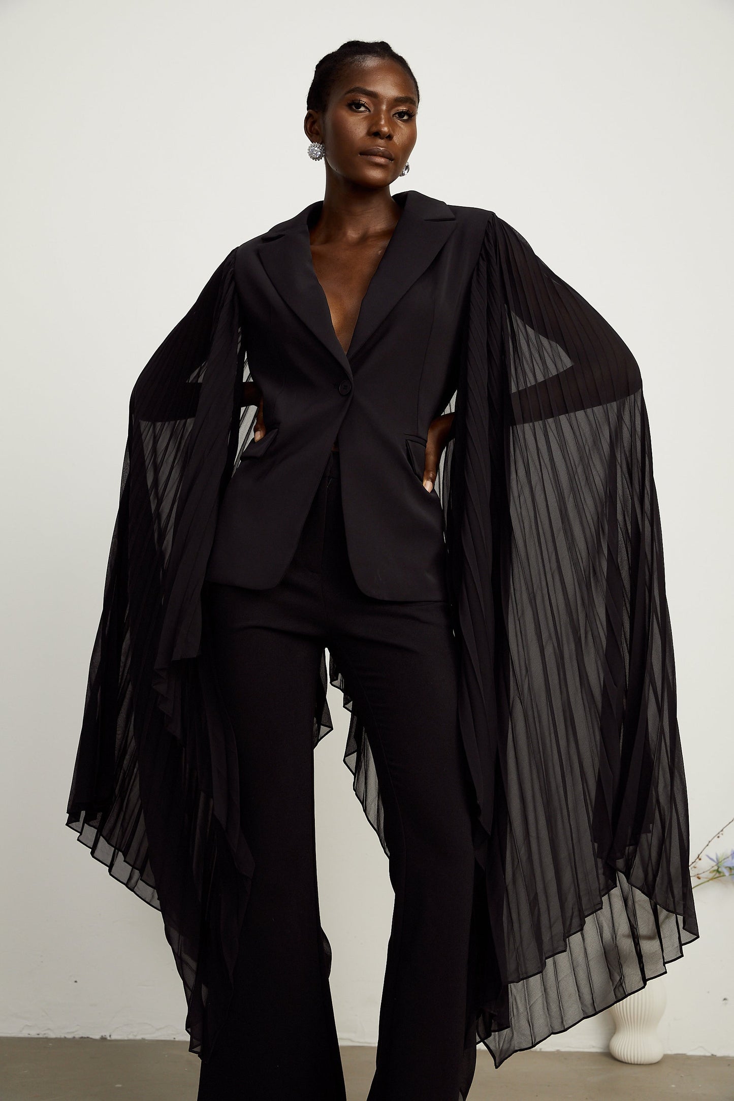 Justine tül blazer ceket