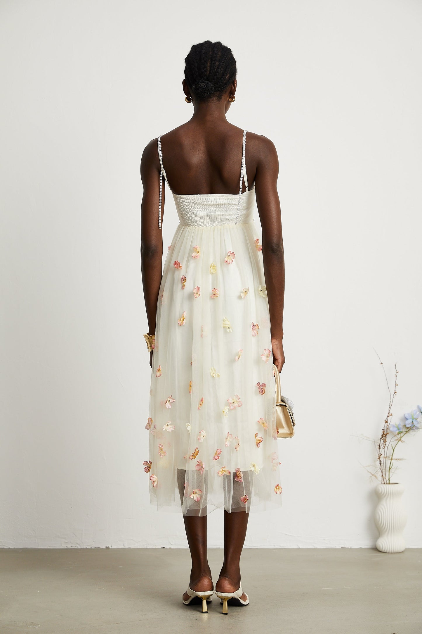 Isabeau midi elbise