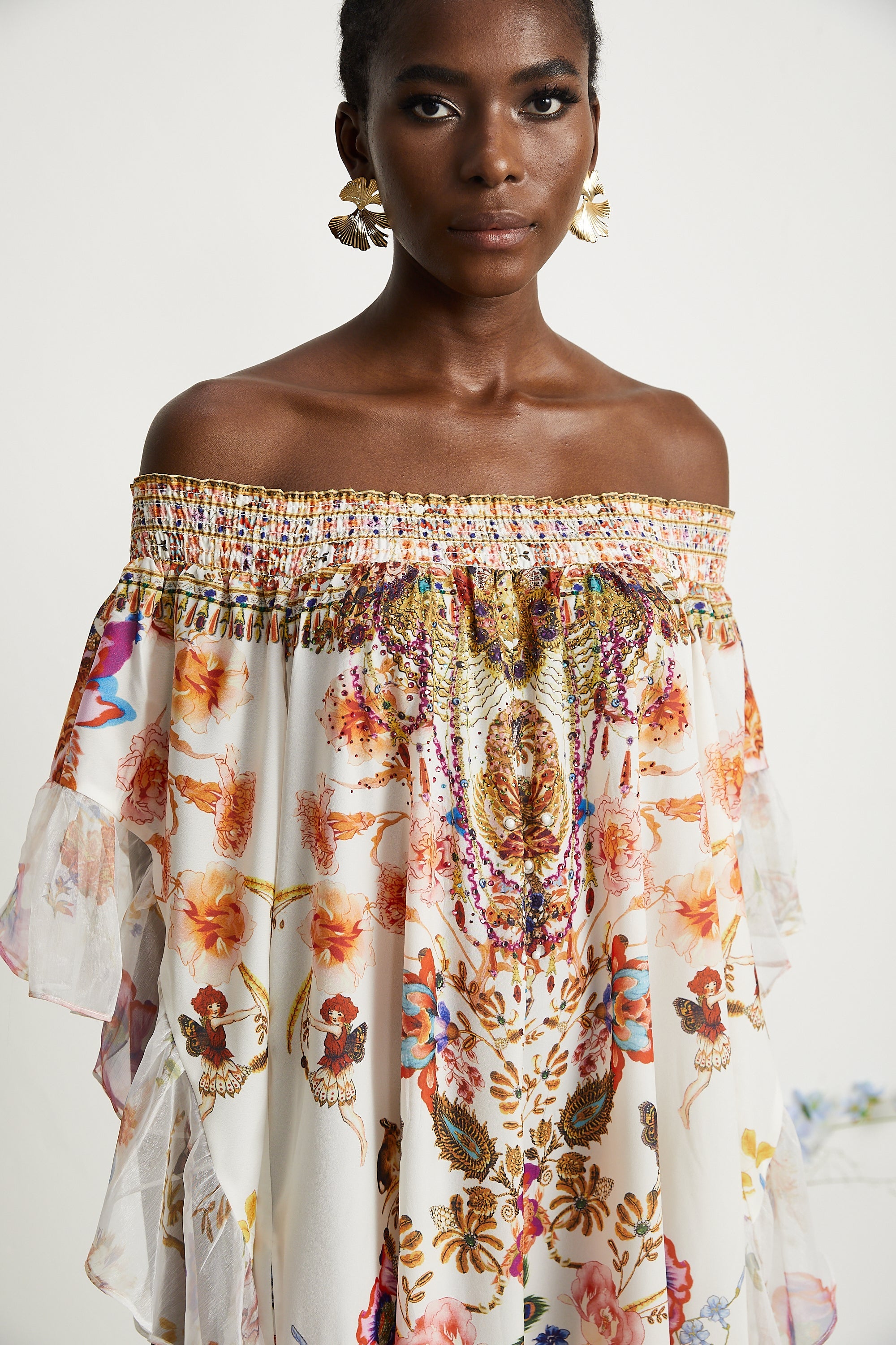 Capucine midi elbise