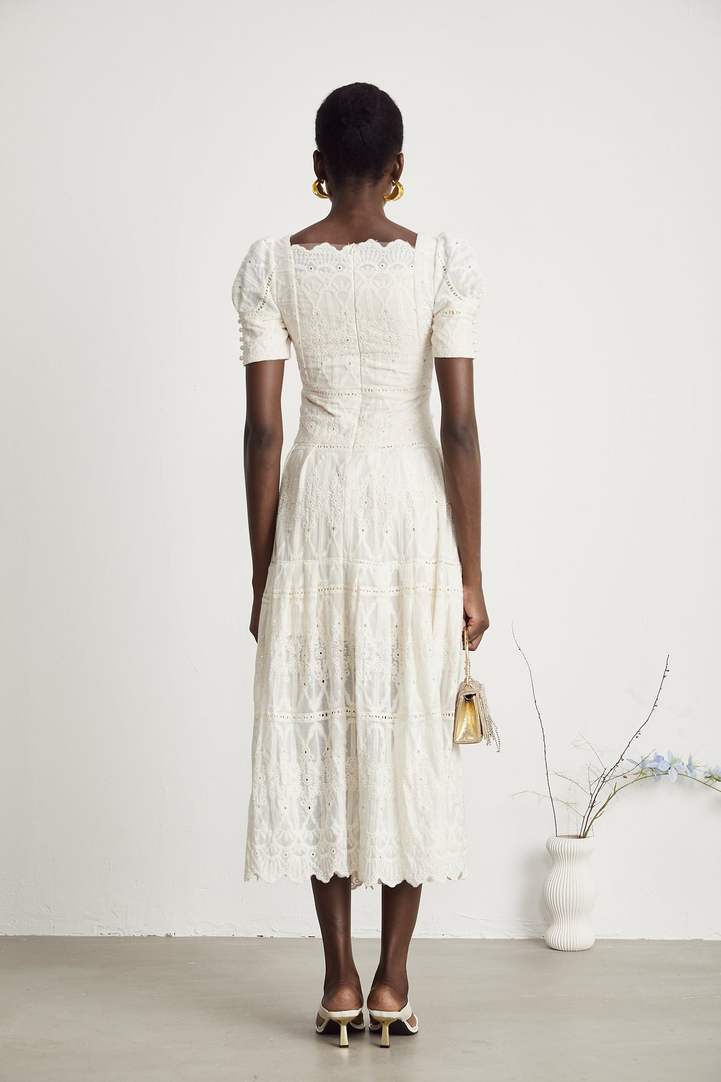Anaïs midi elbise
