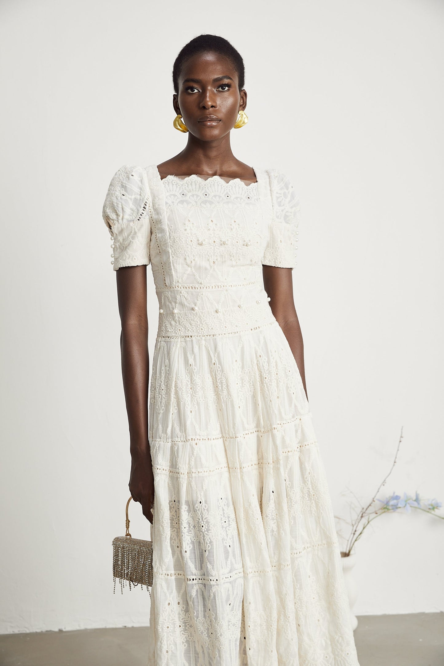 Anaïs midi elbise