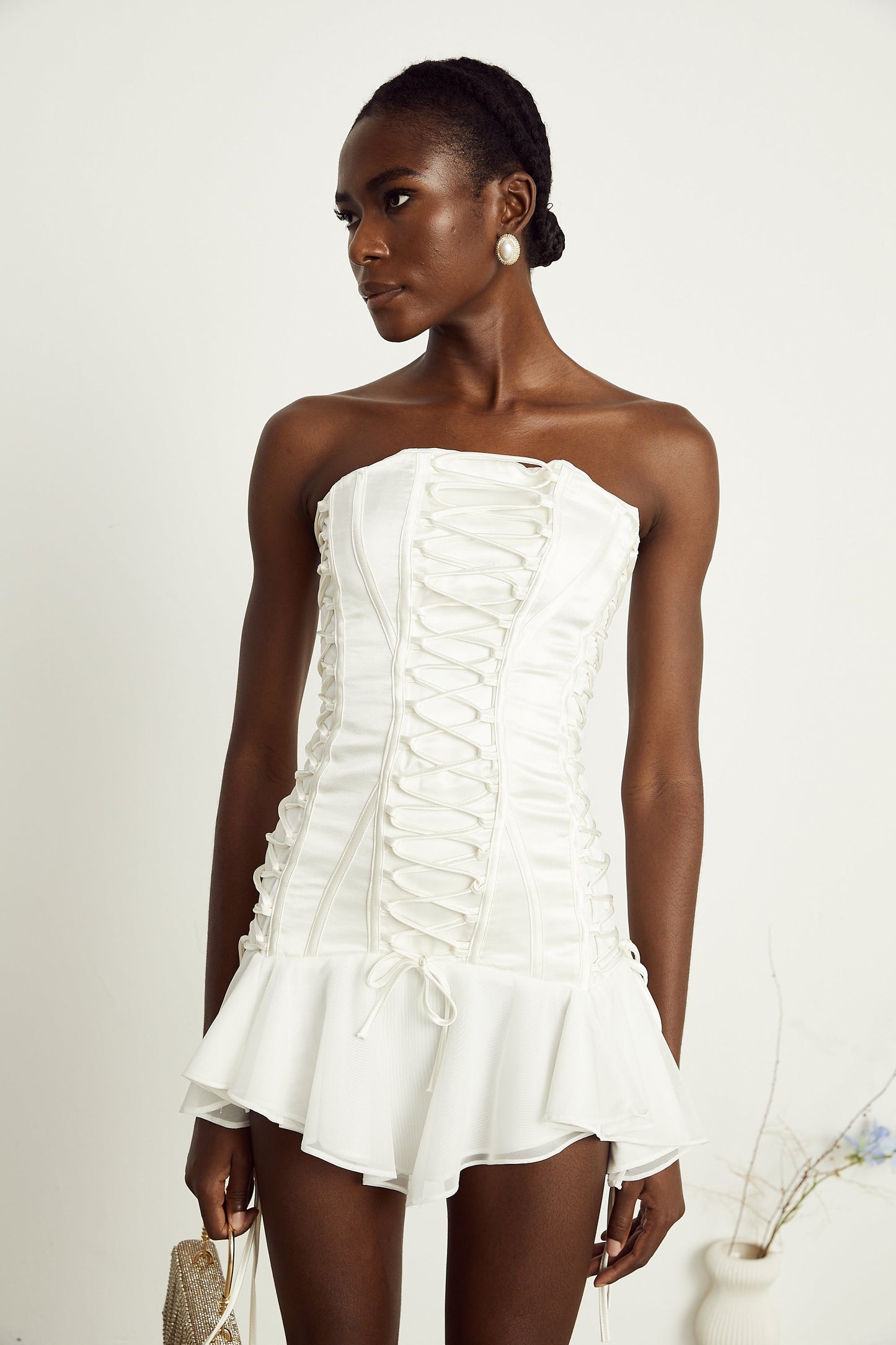 Clémence mini elbise