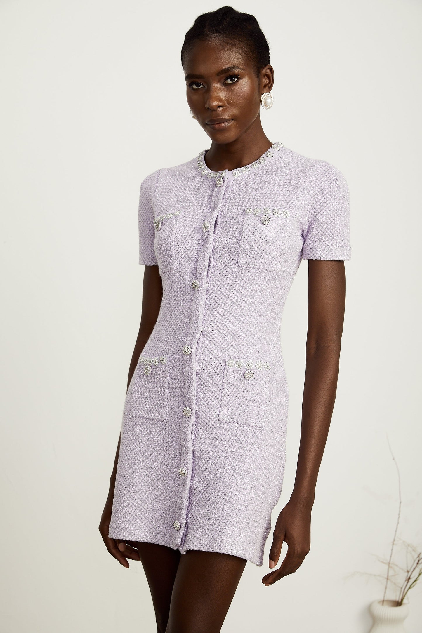 Léocadie mini elbise