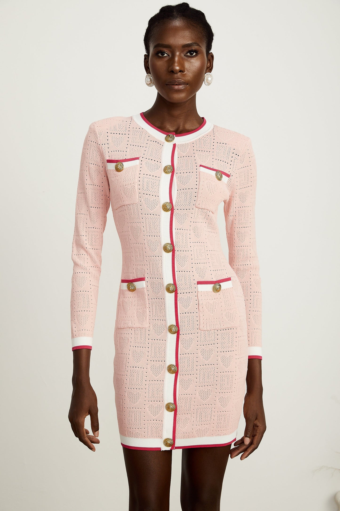 Karine örgü mini elbise