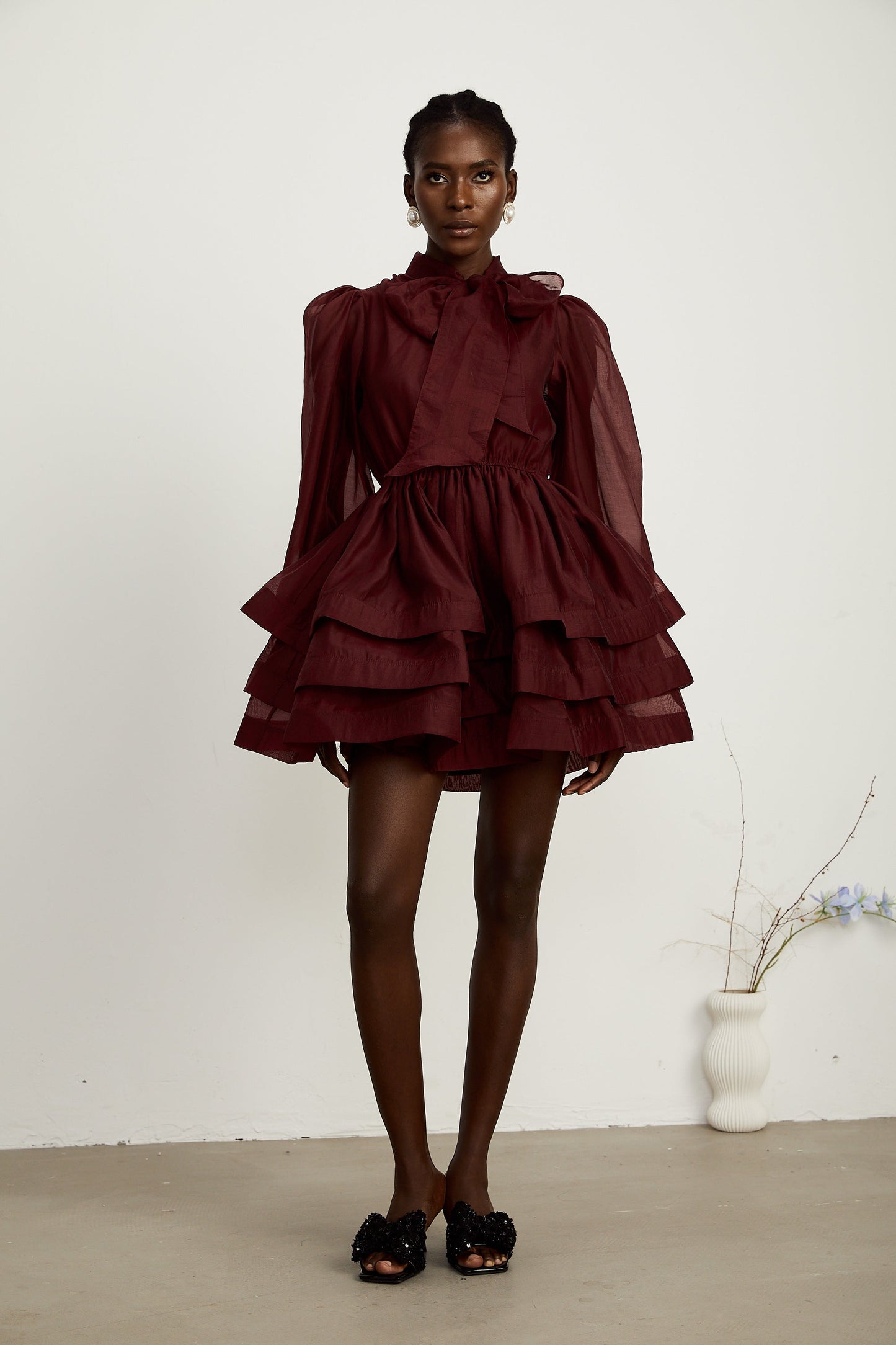 Élodie kloş mini elbise