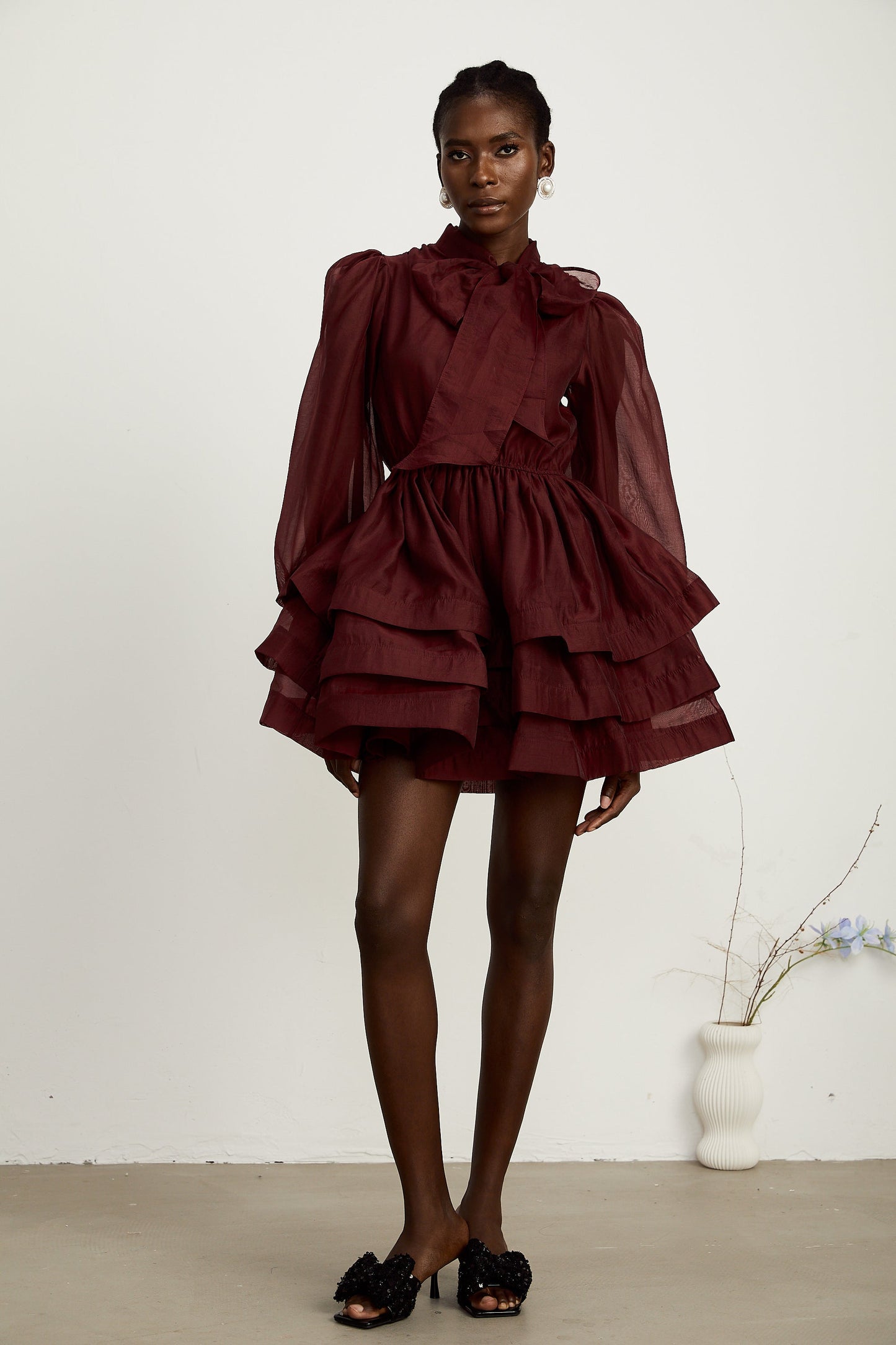 Élodie kloş mini elbise
