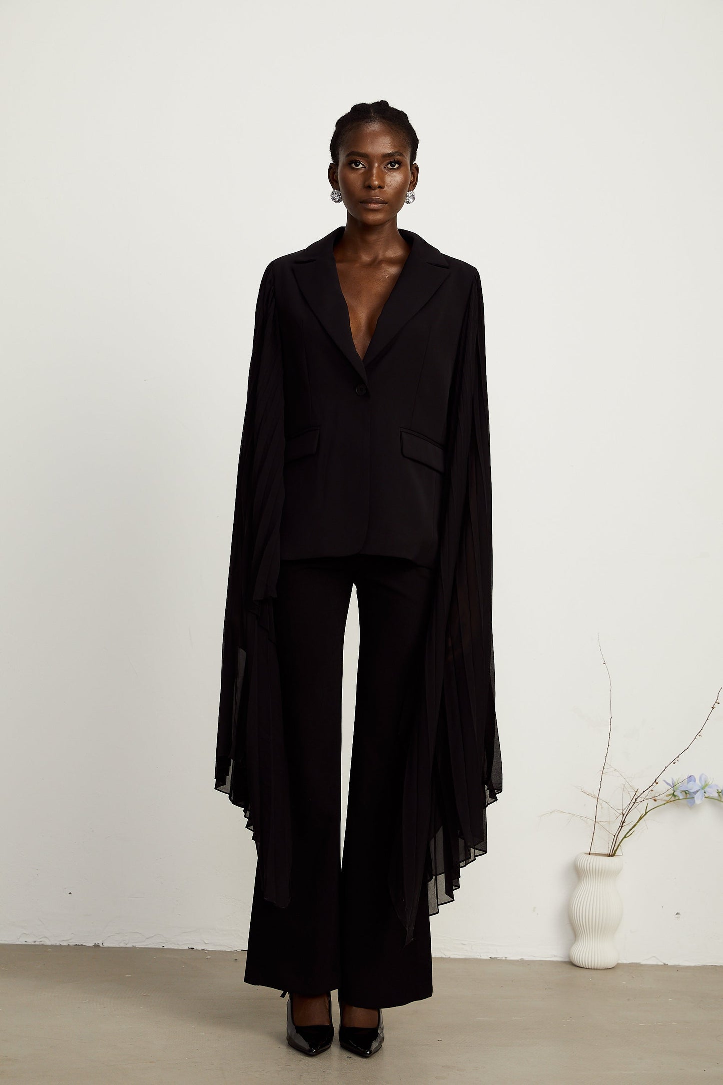 Justine tül blazer ceket