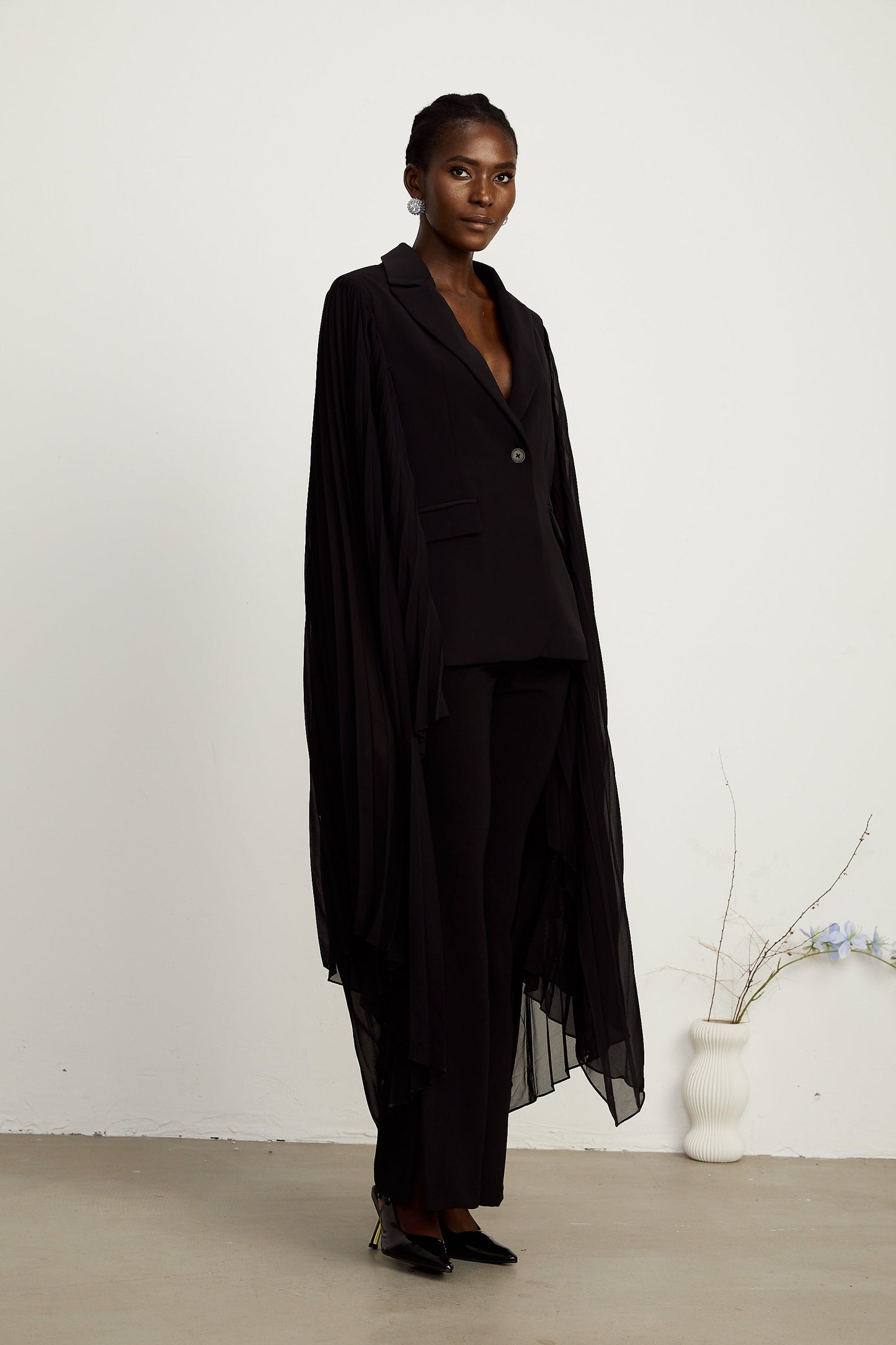 Justine tül blazer ceket