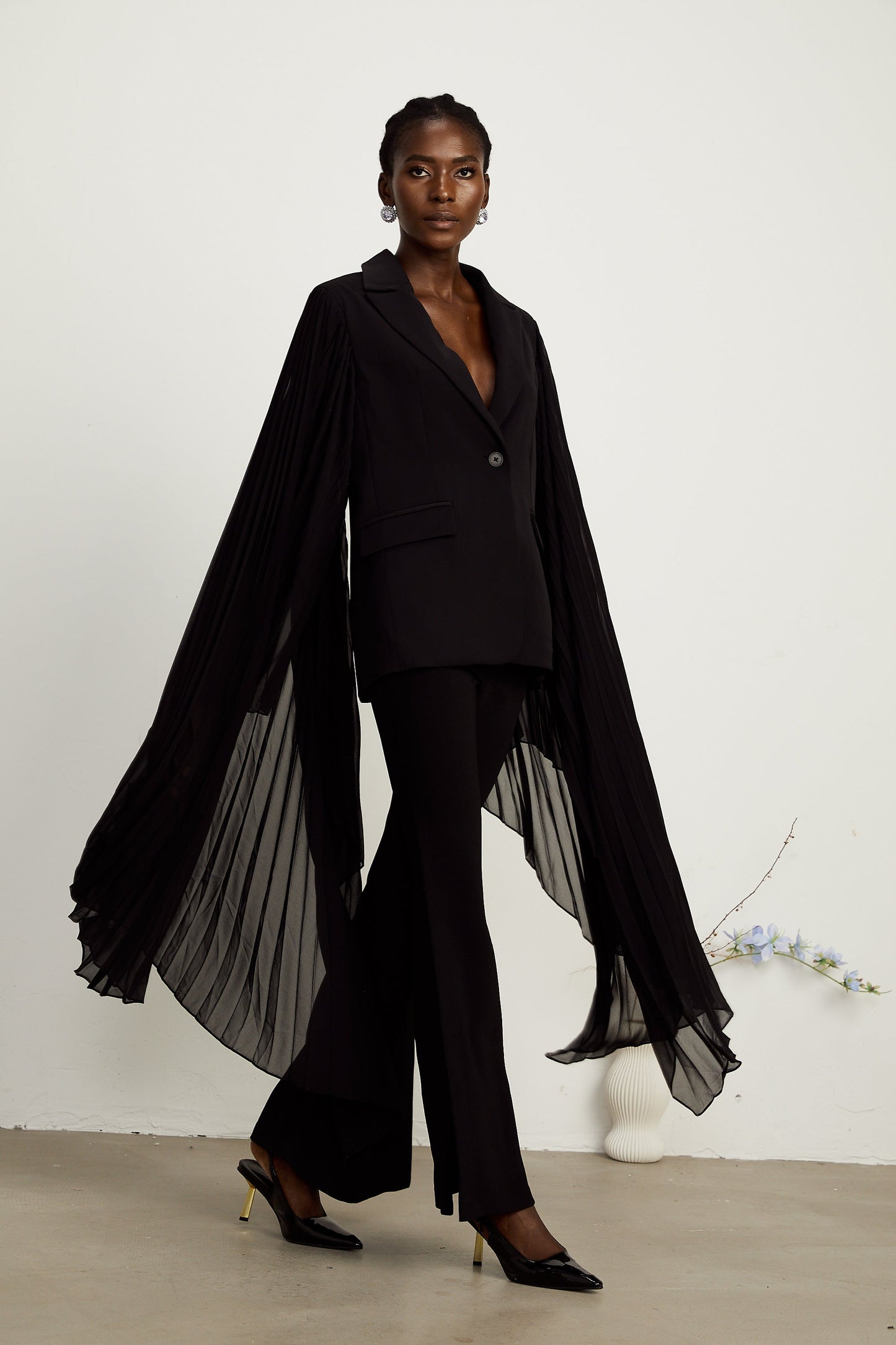 Justine tül blazer ceket