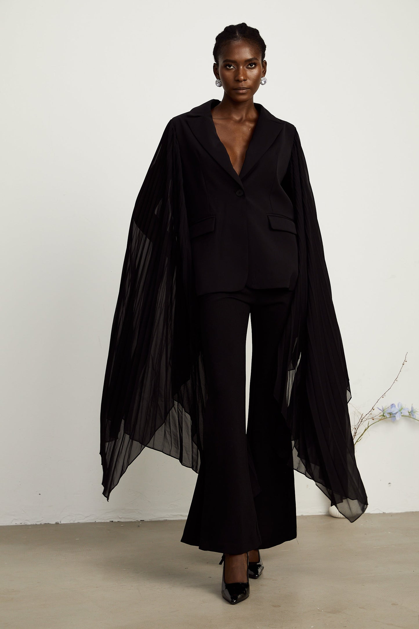 Justine tül blazer ceket