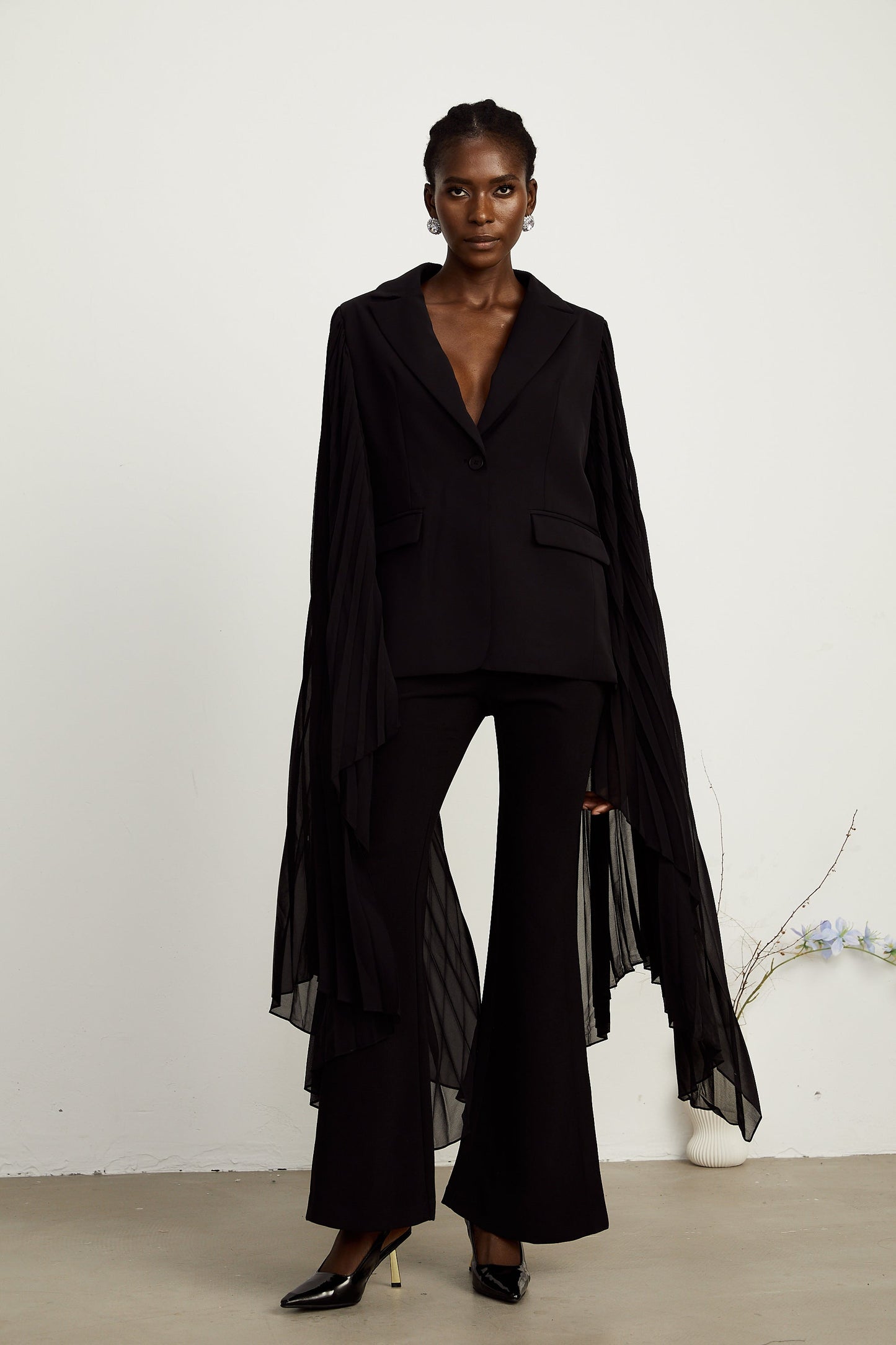 Justine tül blazer ceket
