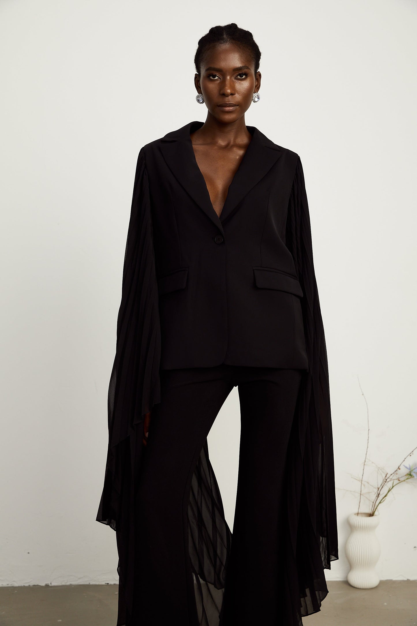 Justine tül blazer ceket