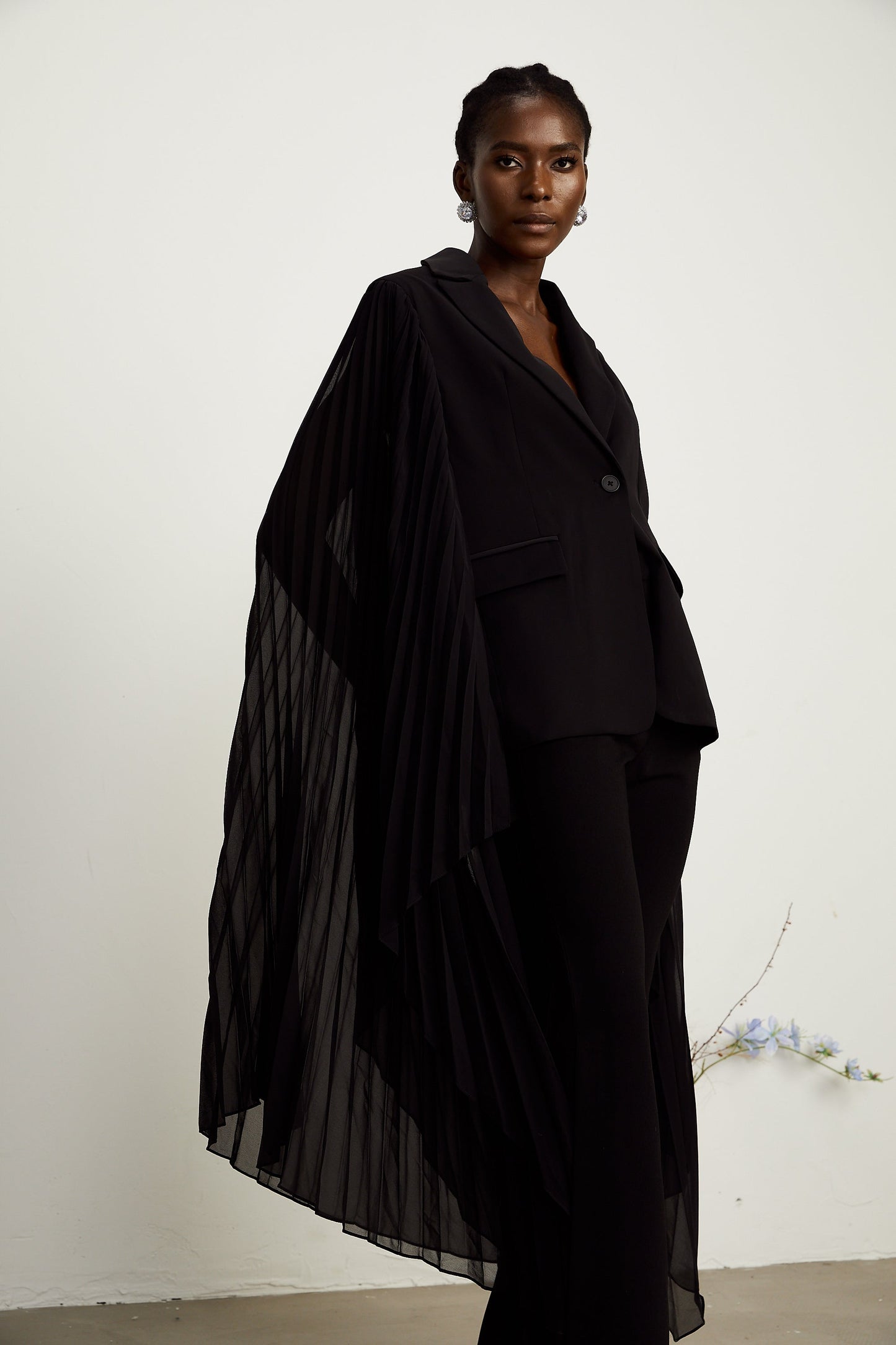 Justine tül blazer ceket