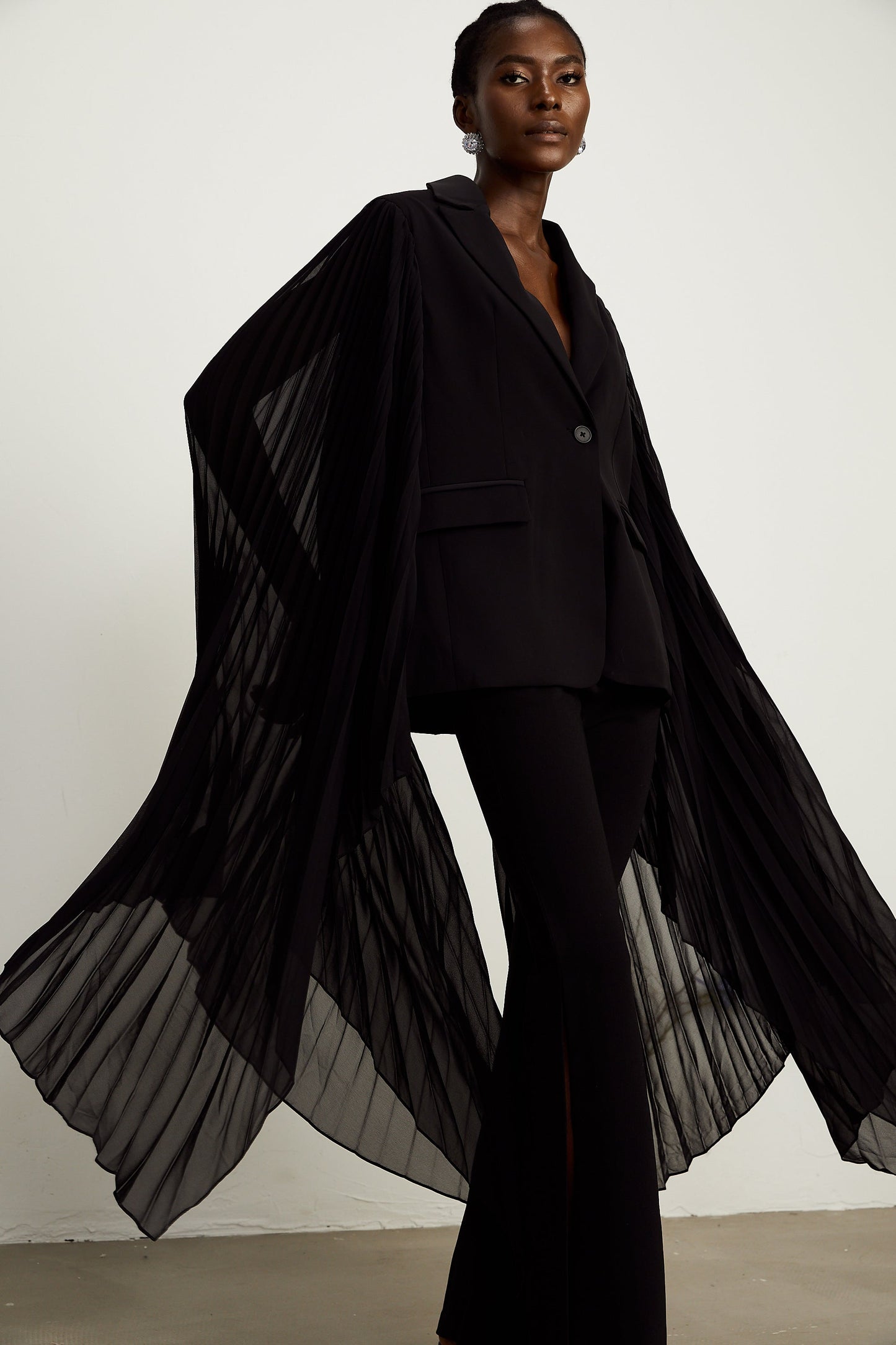 Justine tül blazer ceket