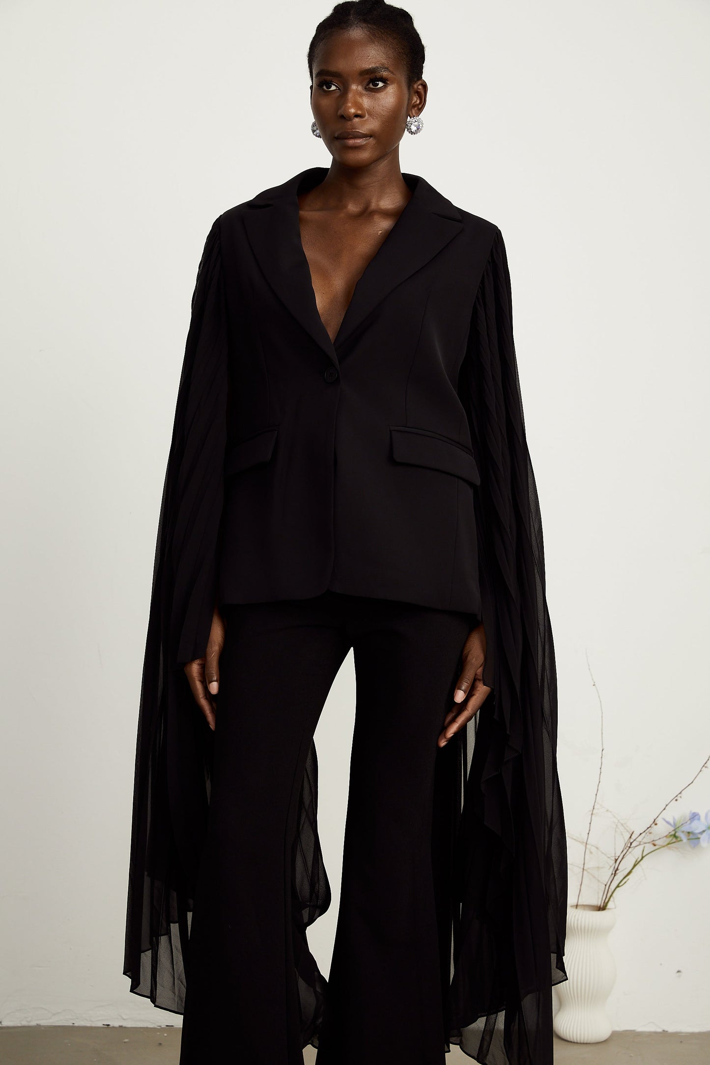 Justine tül blazer ceket