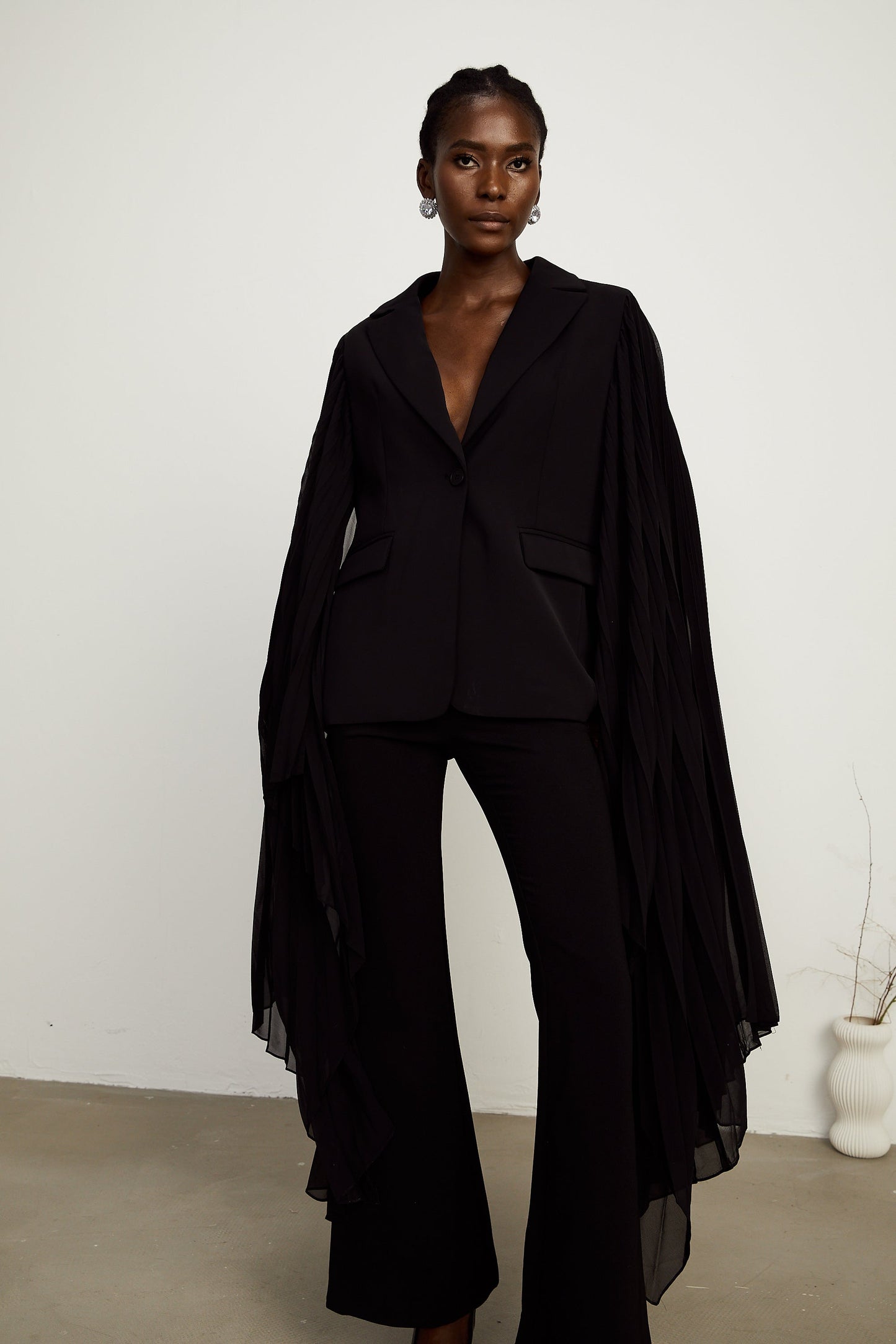 Justine tül blazer ceket
