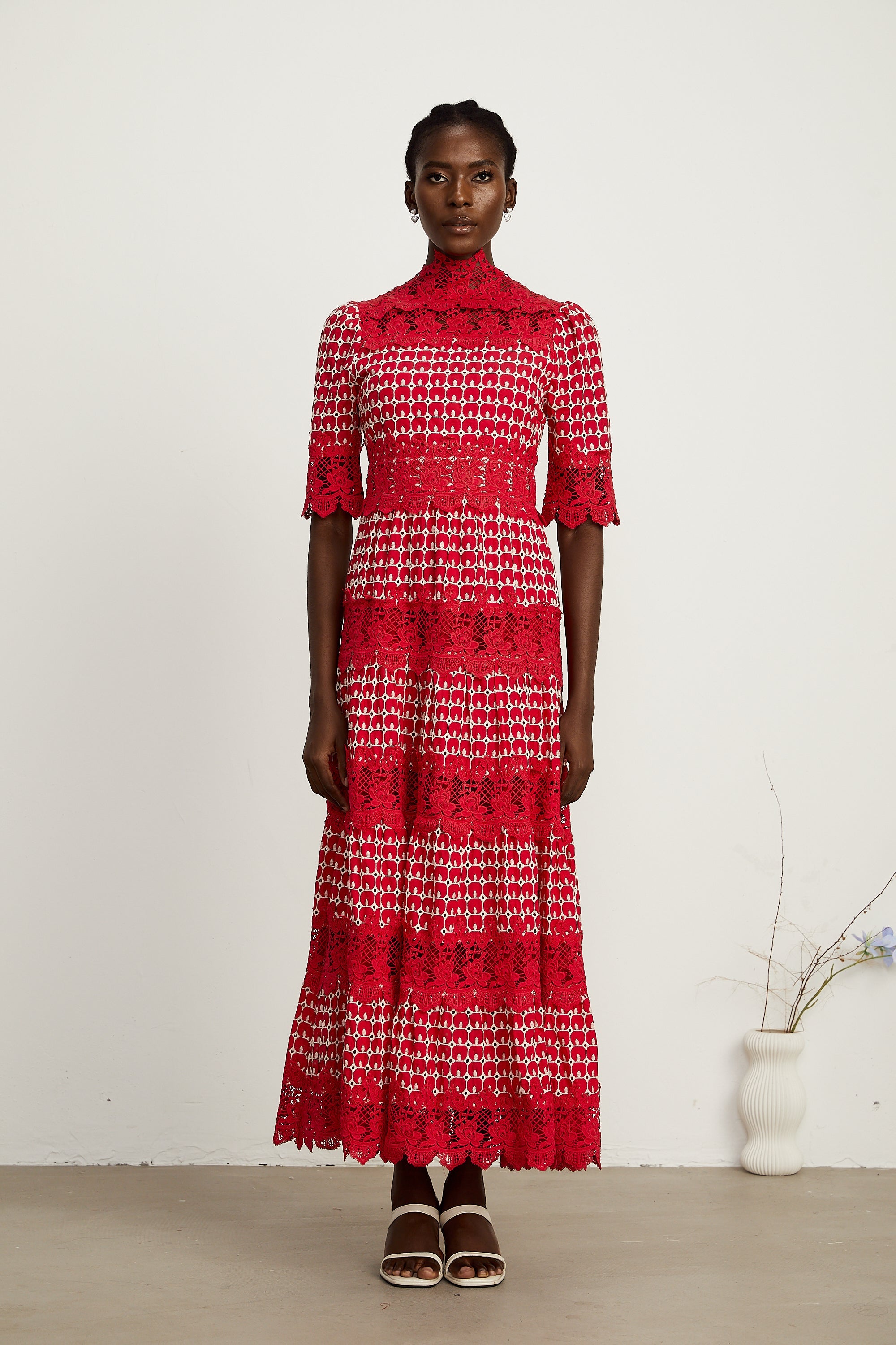 Chantal tarak midi elbise