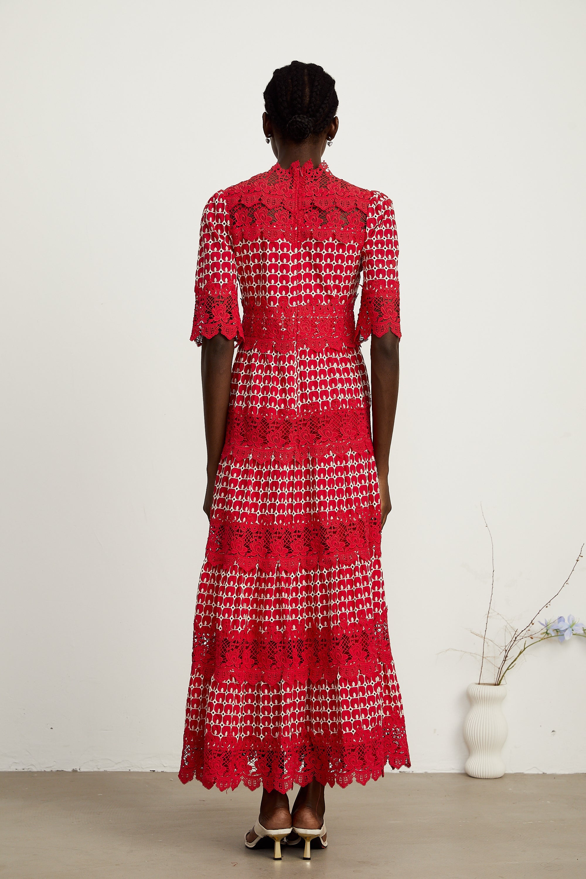 Chantal tarak midi elbise