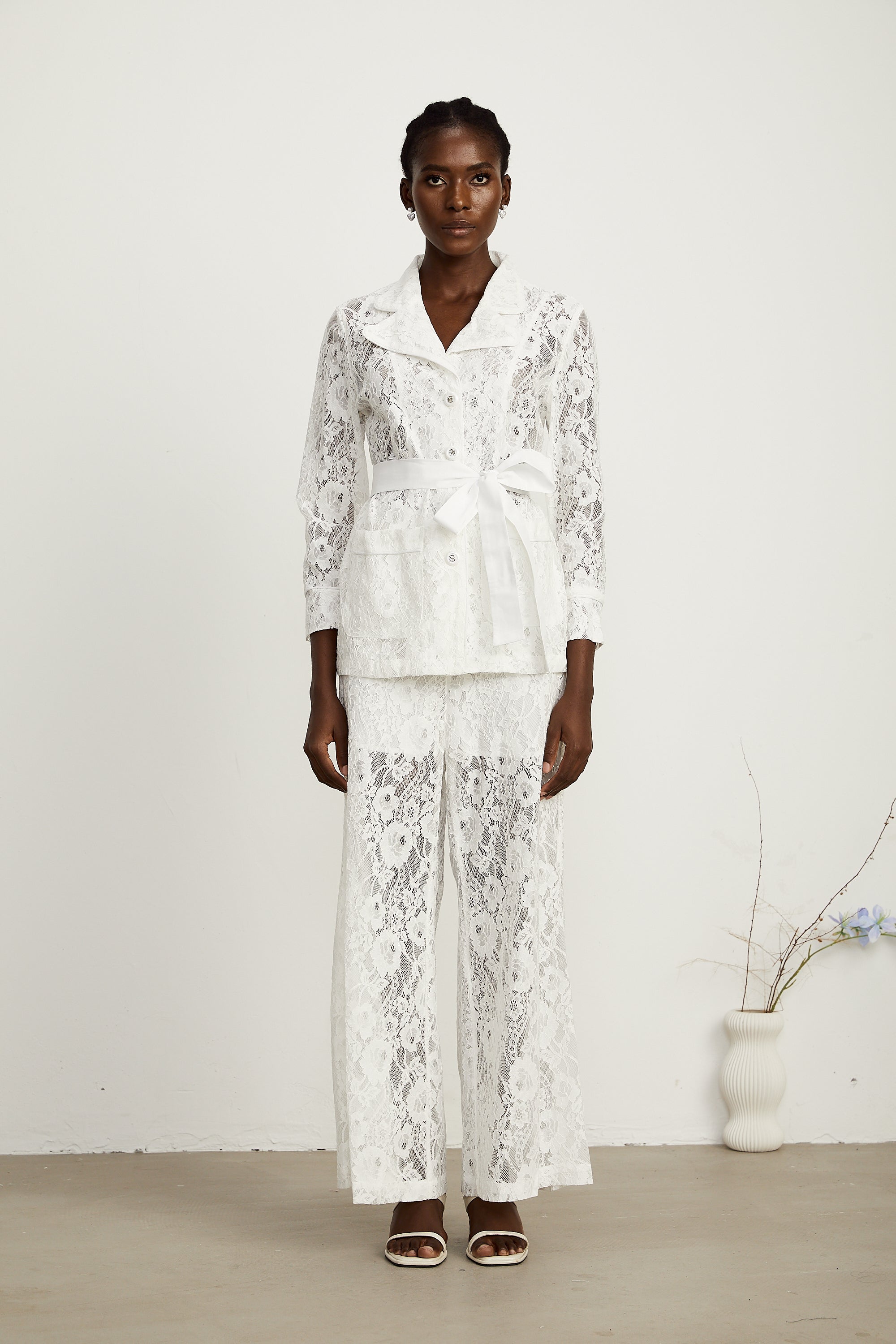 Chloé bağcıklı top ve pantolon takım