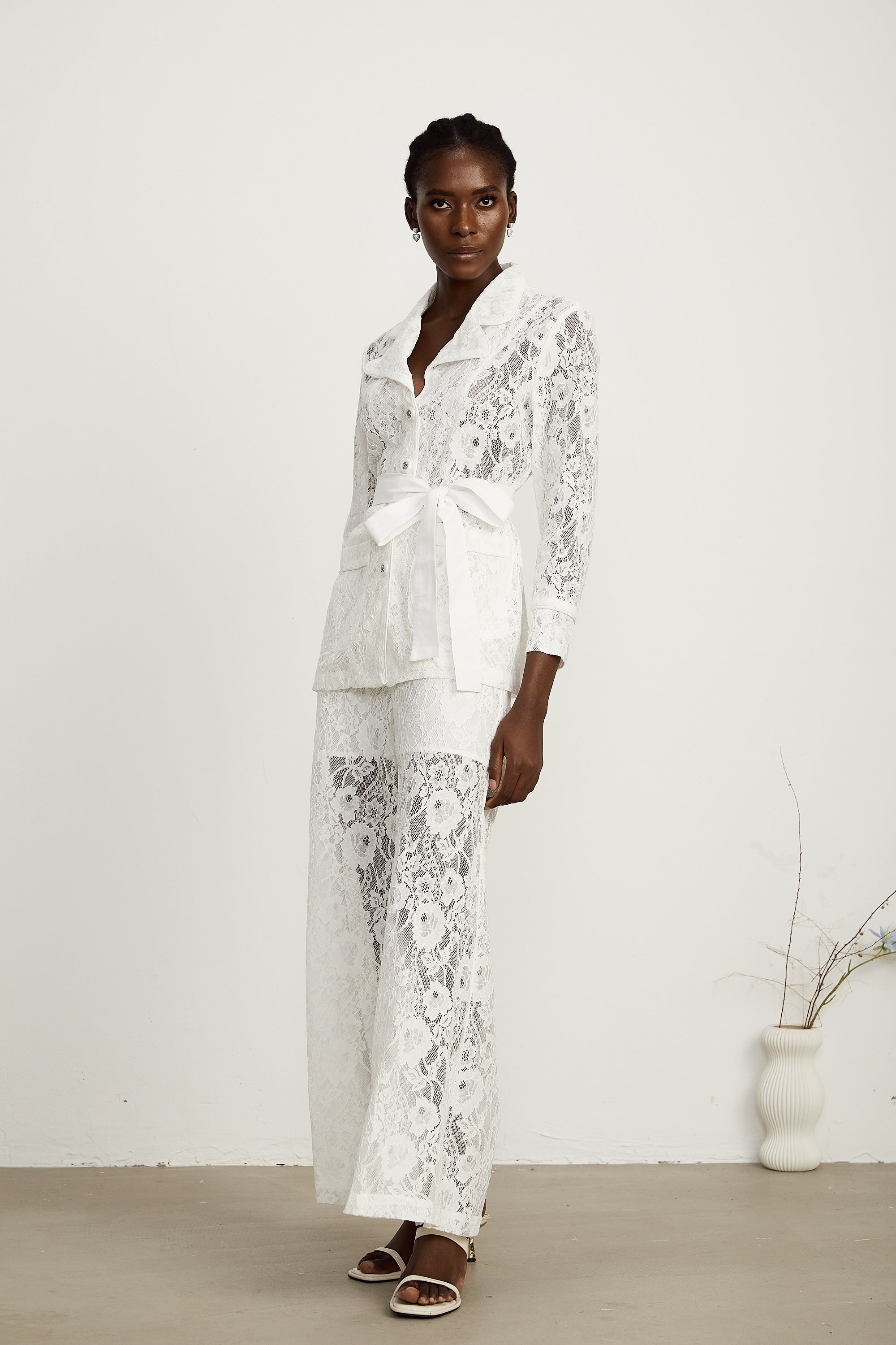 Chloé bağcıklı top ve pantolon takım