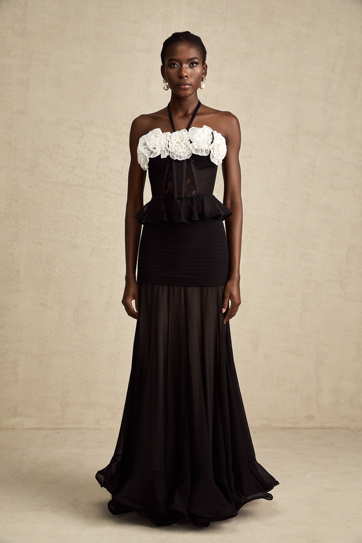 Céleste dantel korse top