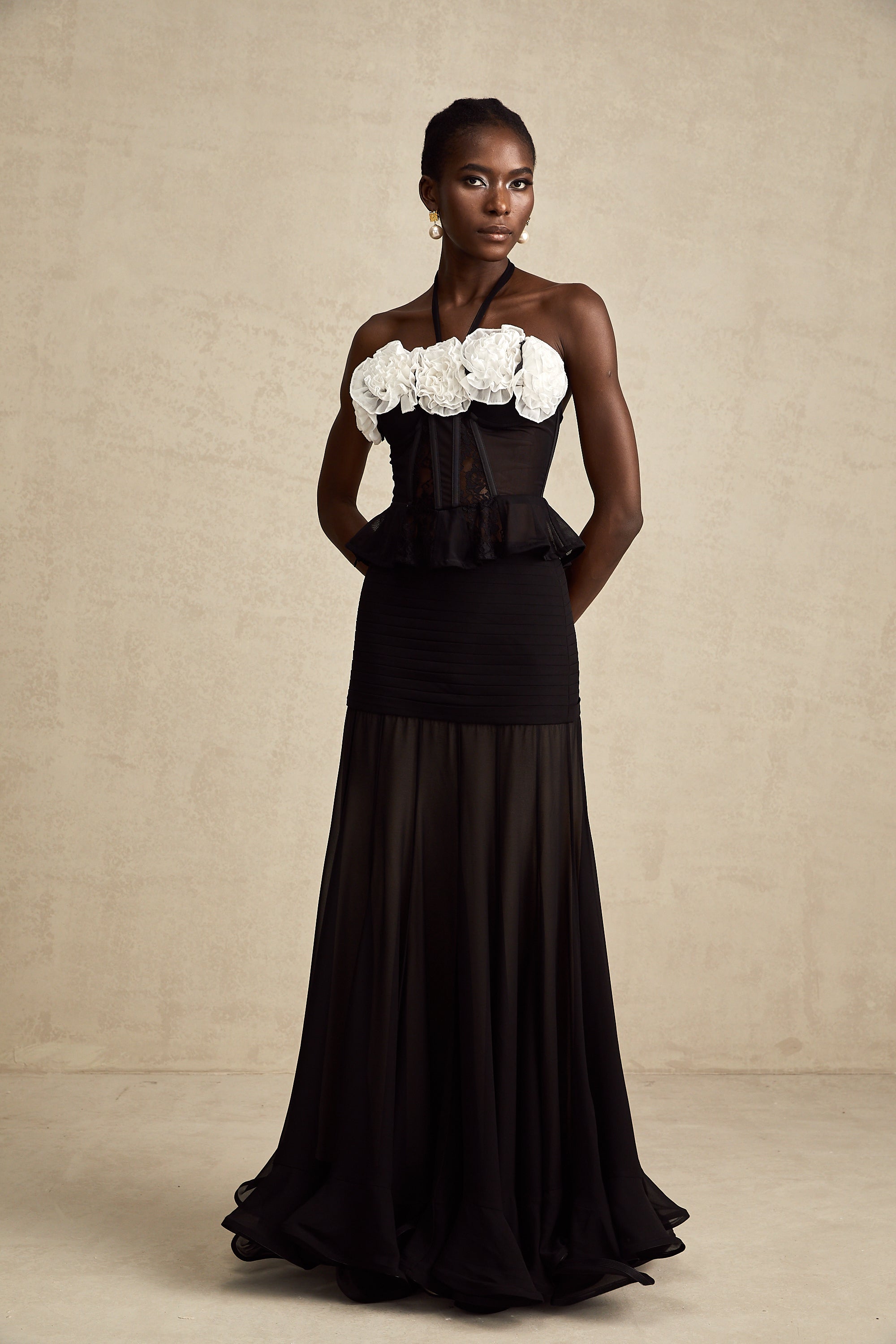 Céleste dantel korse top