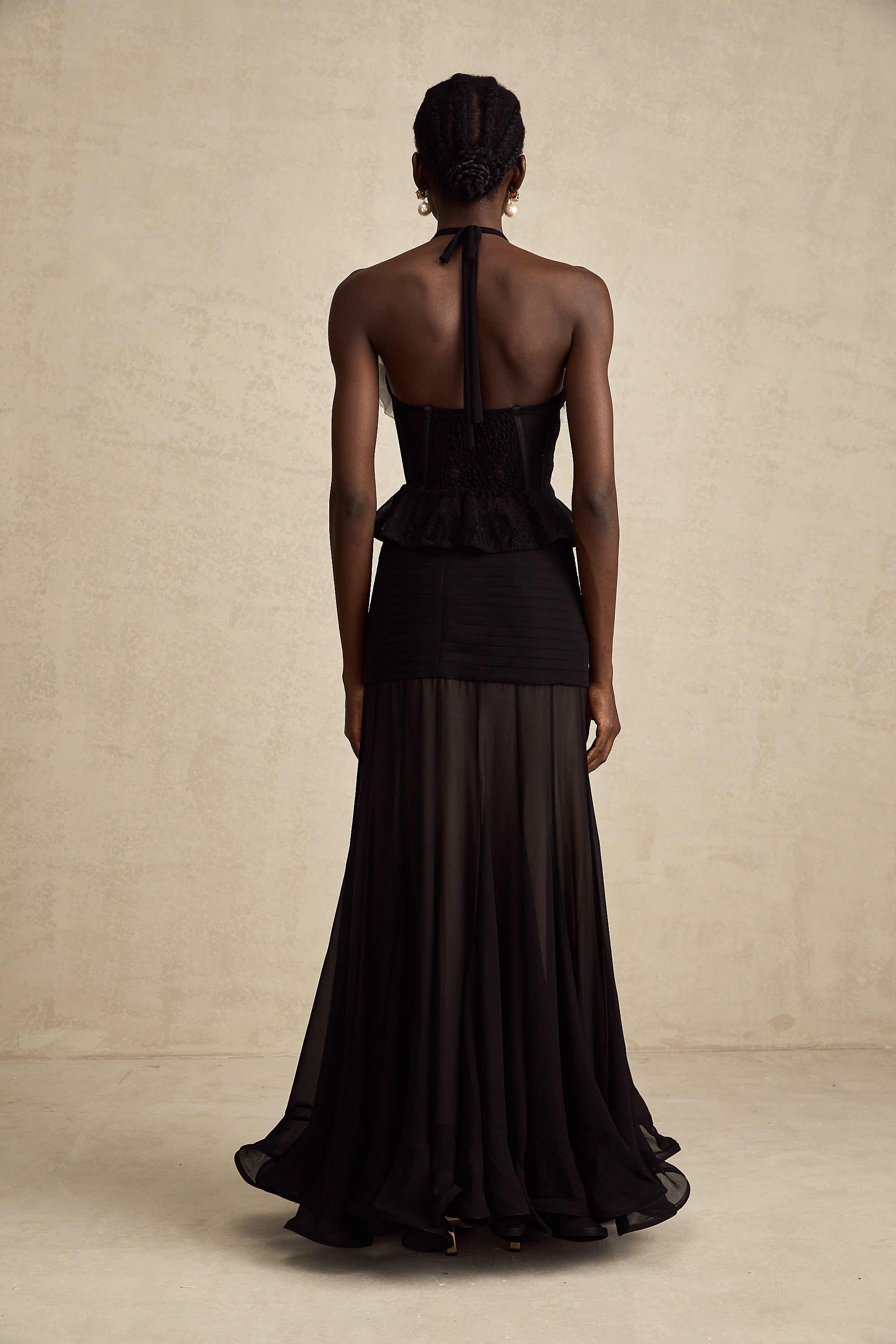 Céleste dantel korse top