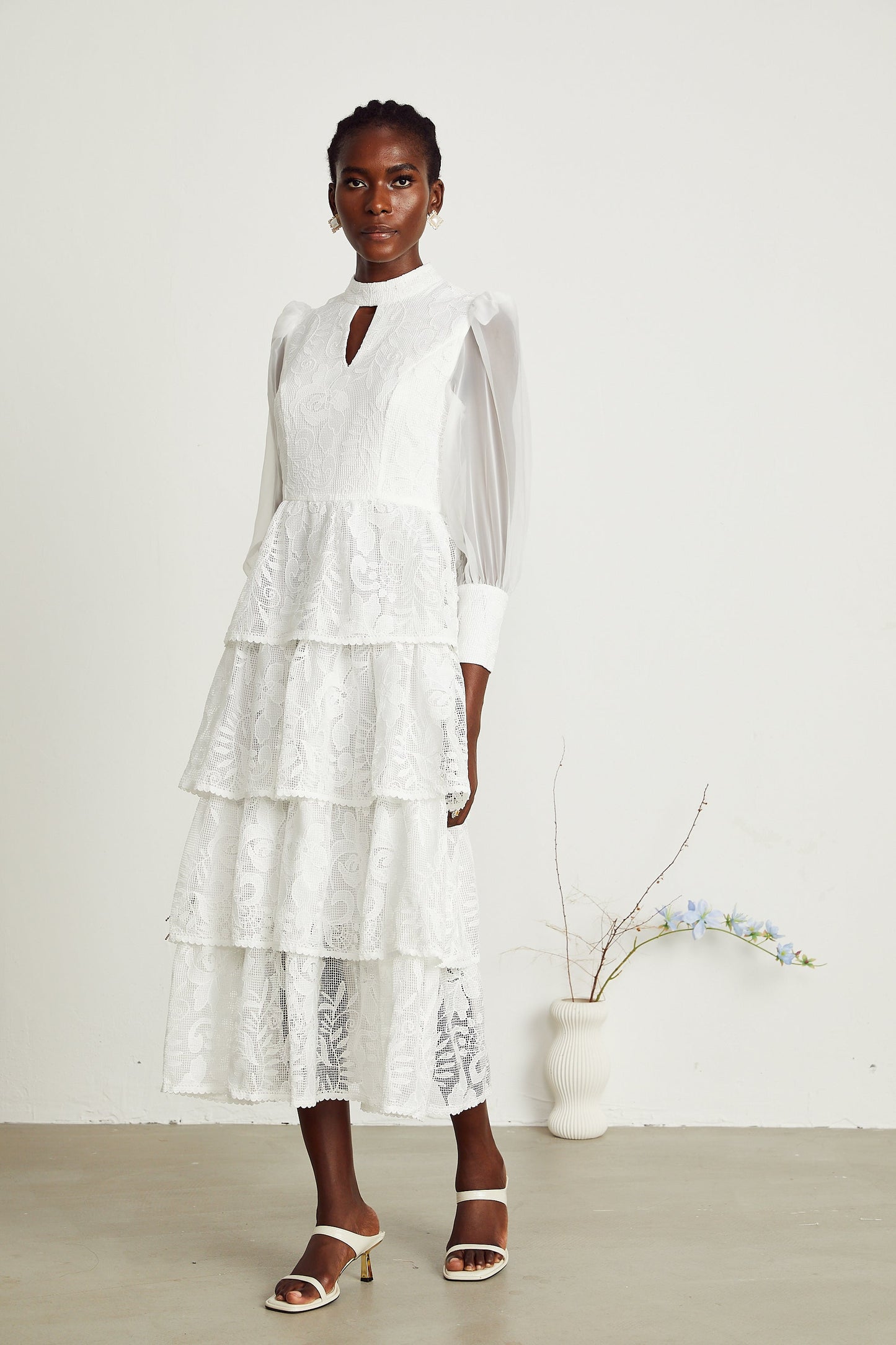 Carolina midi elbise