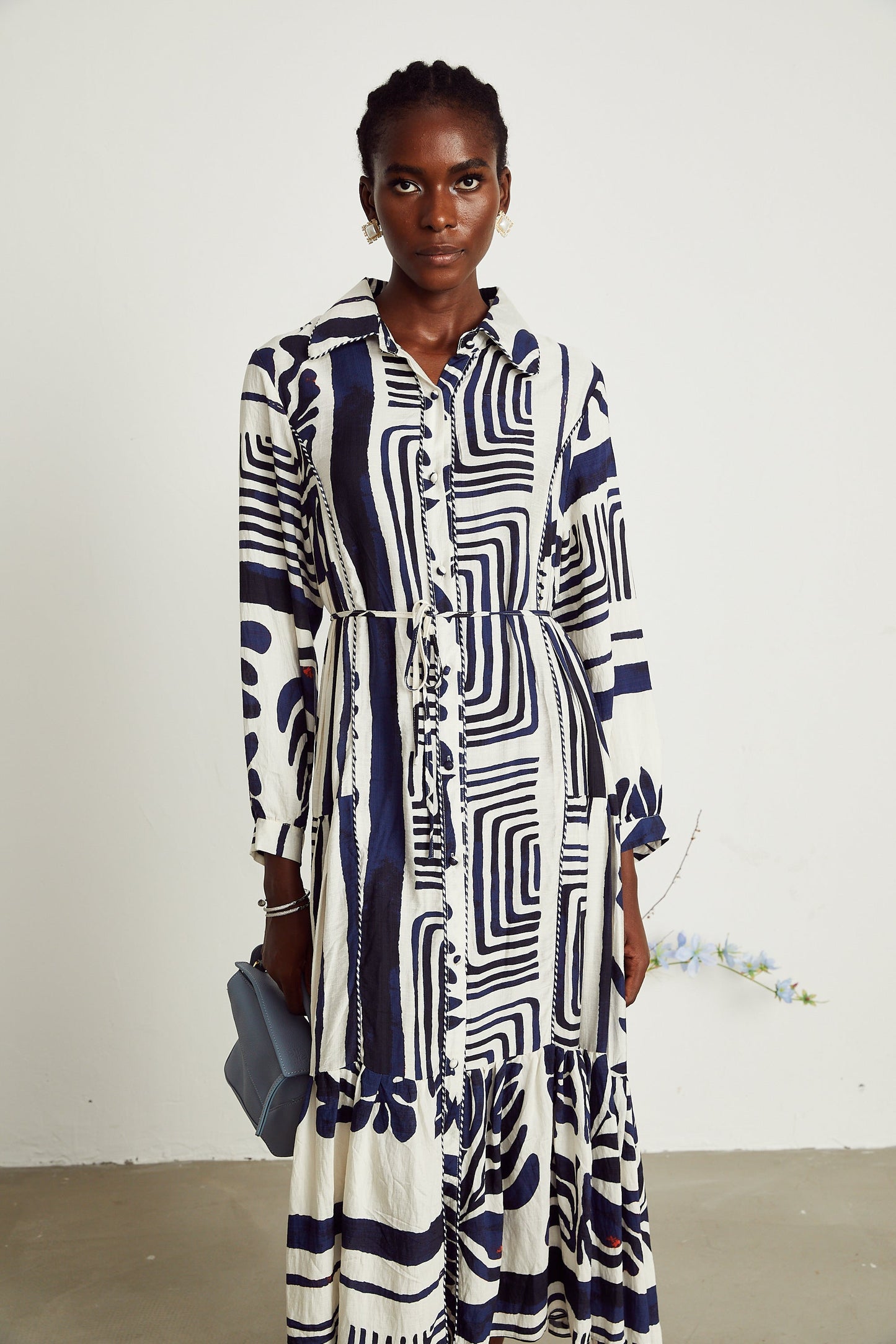 Colette midi elbise