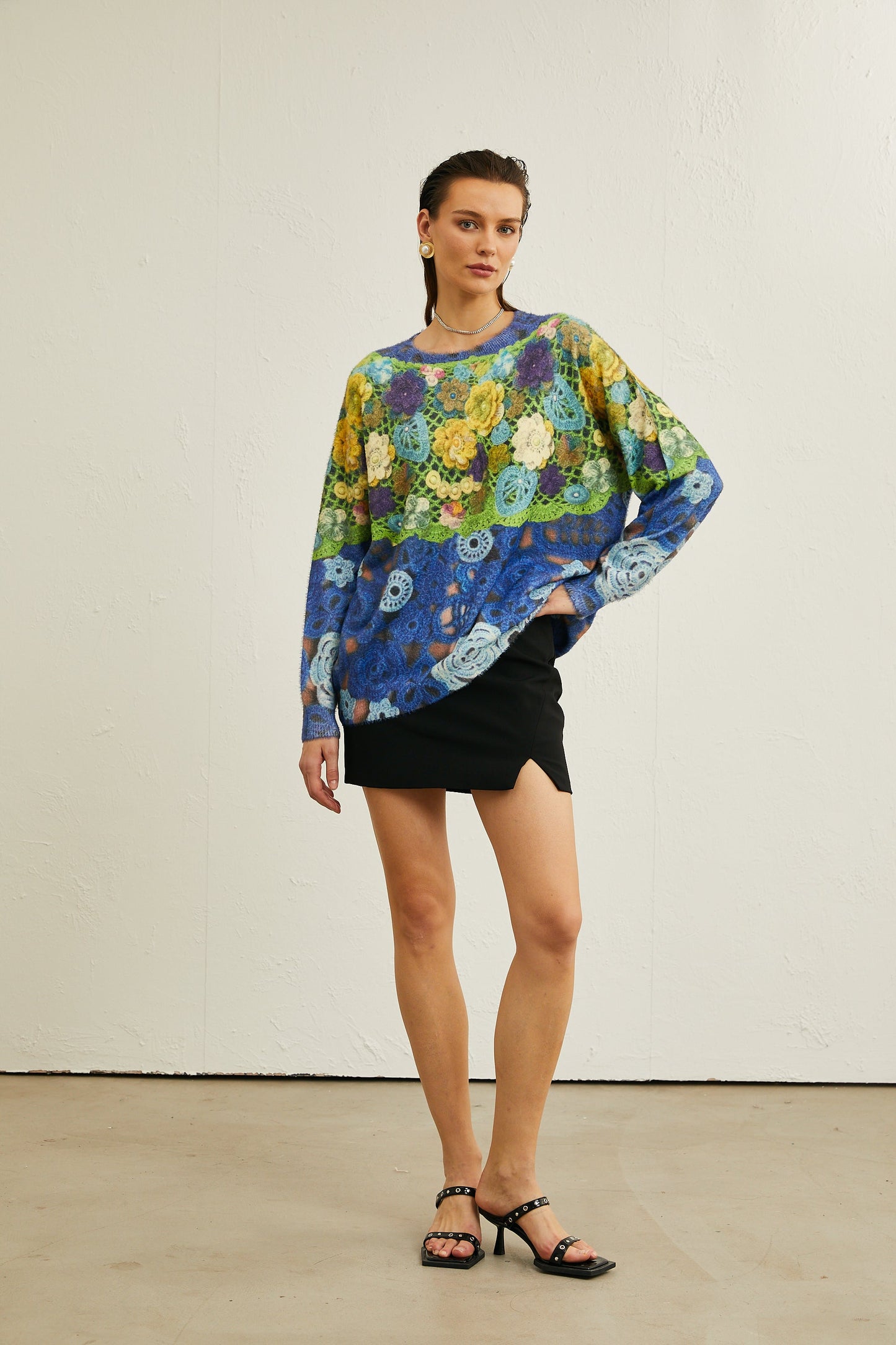 Nuria desenli kazak