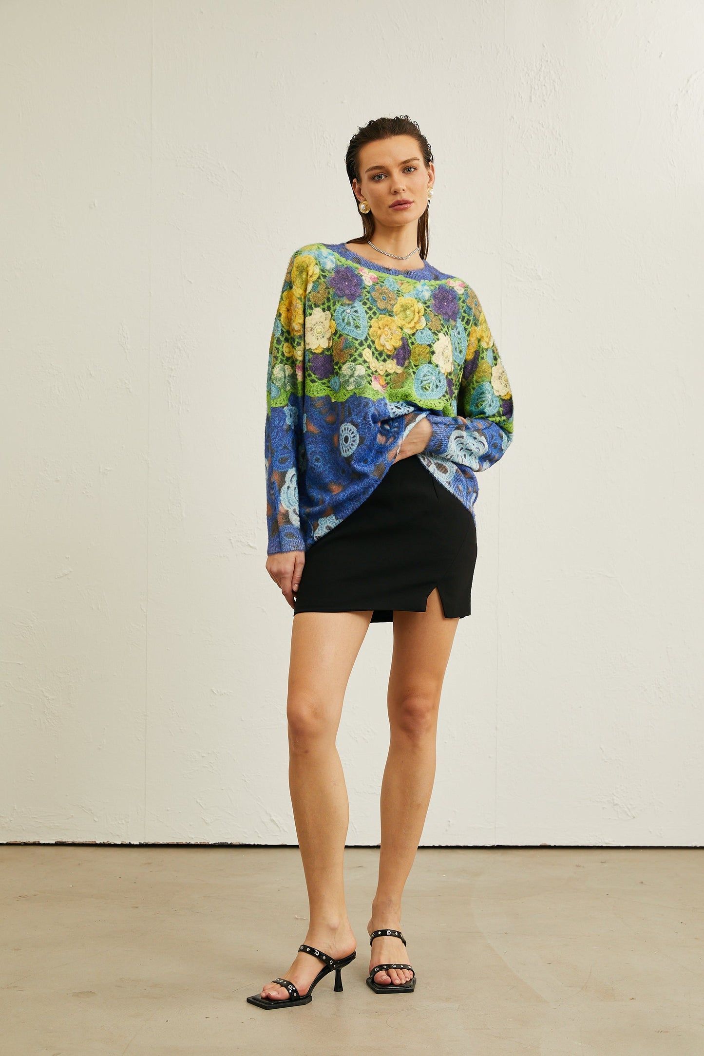Nuria desenli kazak