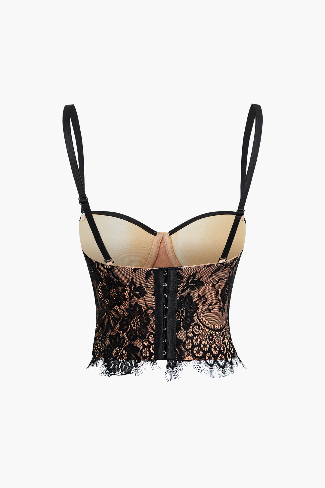 Çengel ve Göz Dantel Bustiyer Askılı Üst