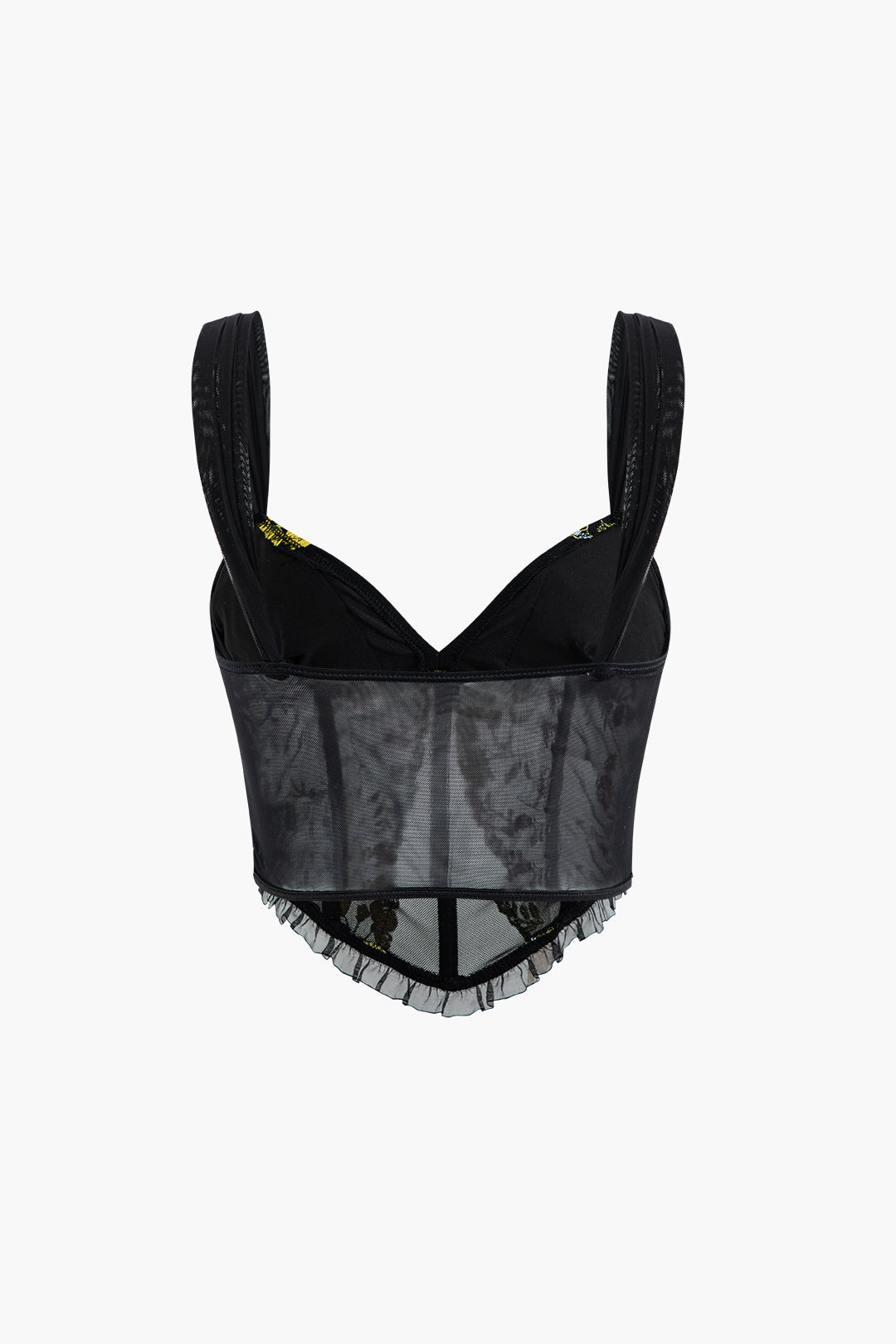 Çiçek İşlemeli Korsaj Büstiyer