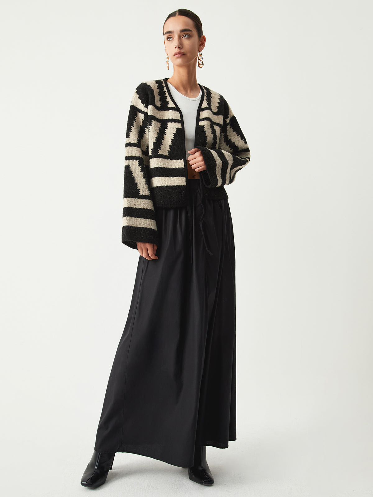 Desenli Kimono Hırka