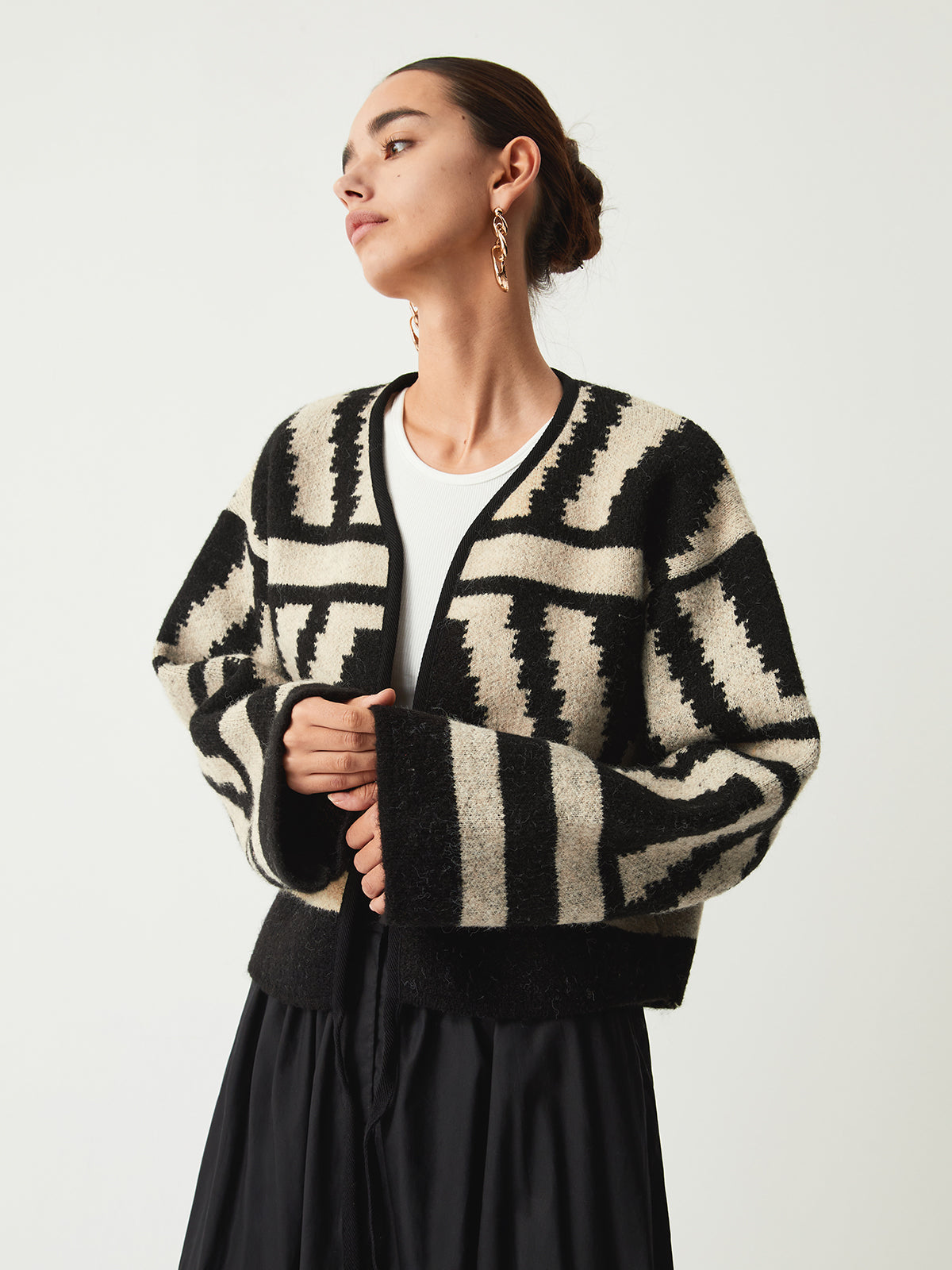 Desenli Kimono Hırka