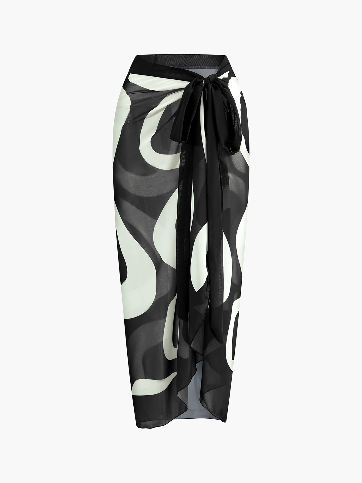 Şifon Bağlamalı Mayo Eteği Pareo