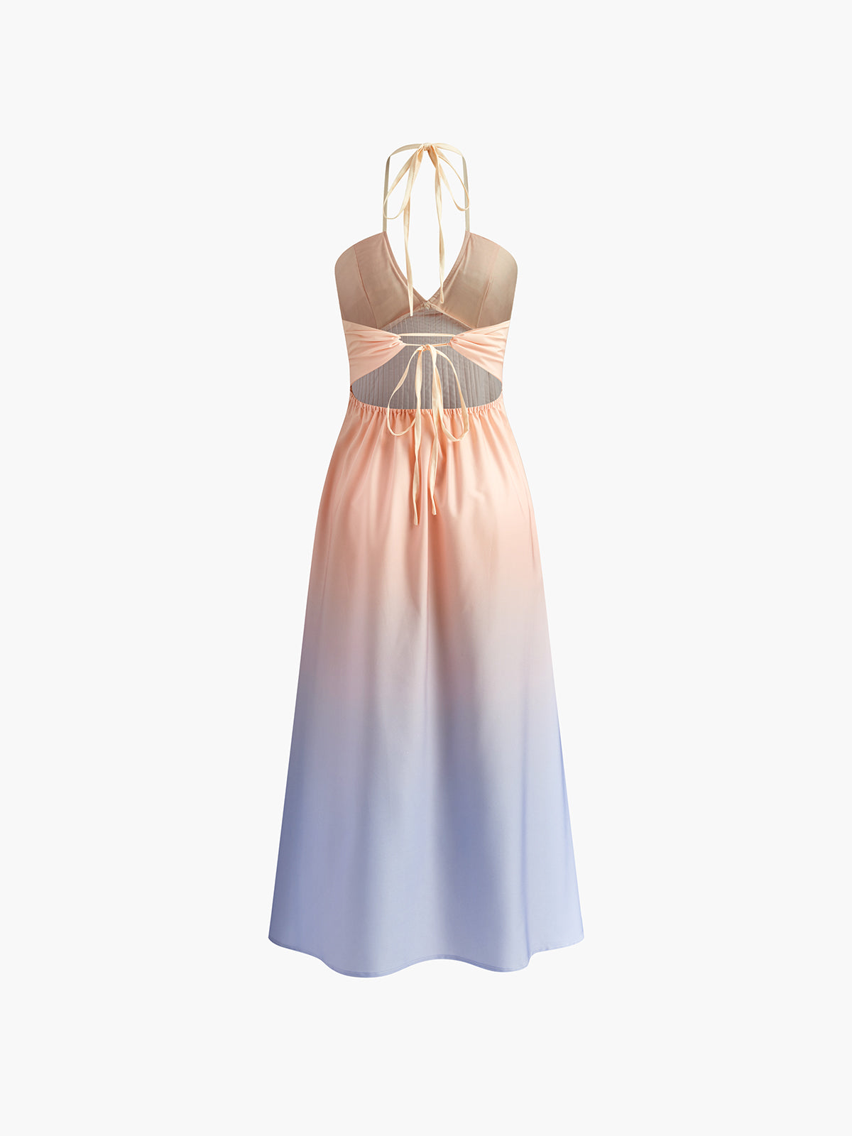 V Yaka Halter Elbise