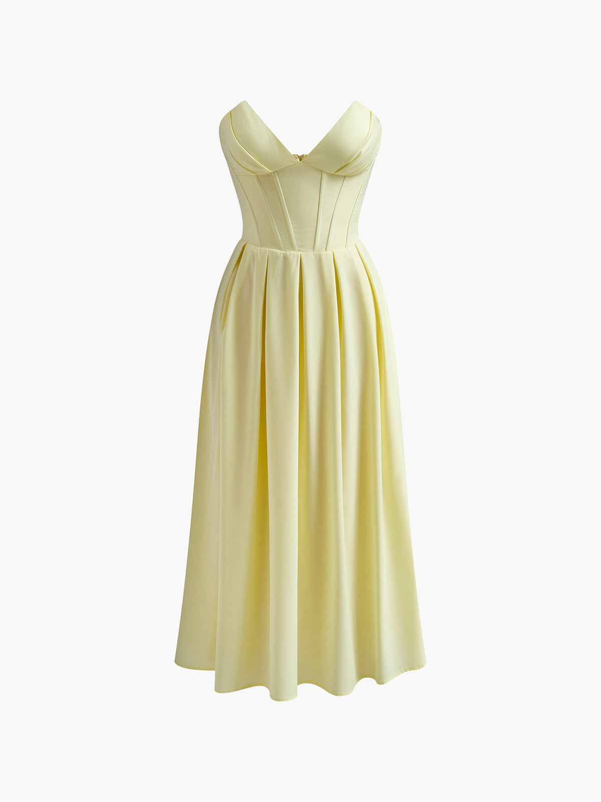 Fermuarlı Midi Elbise