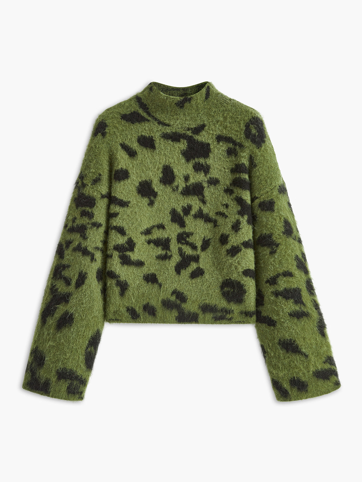 Yün Karışımlı Leopar Kazak