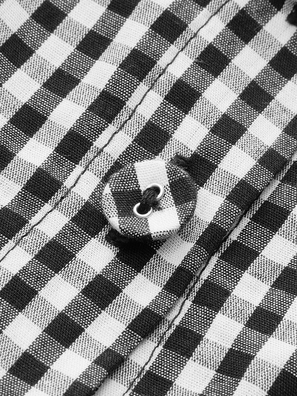 Şerit Desenli Düğmeli Ön Cami Elbisesi