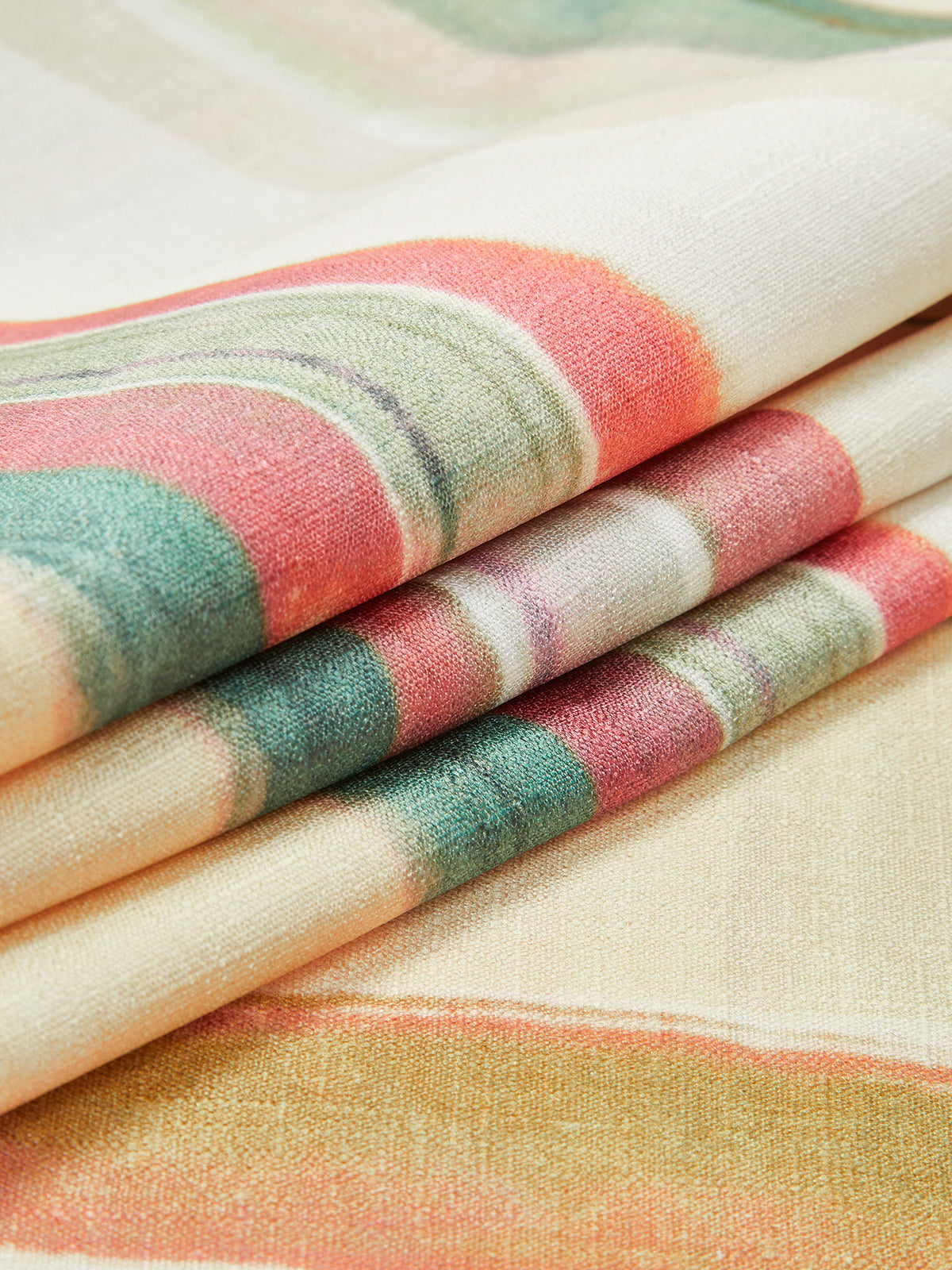 Sulu Boya Çizgili Askılı Elbise