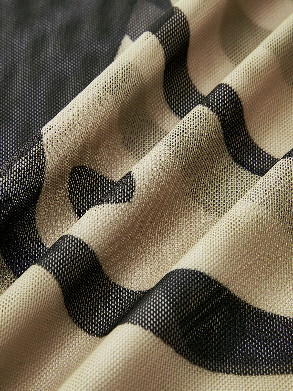 Transparan Desenli Bol Paça Mayo Eteği Pareo