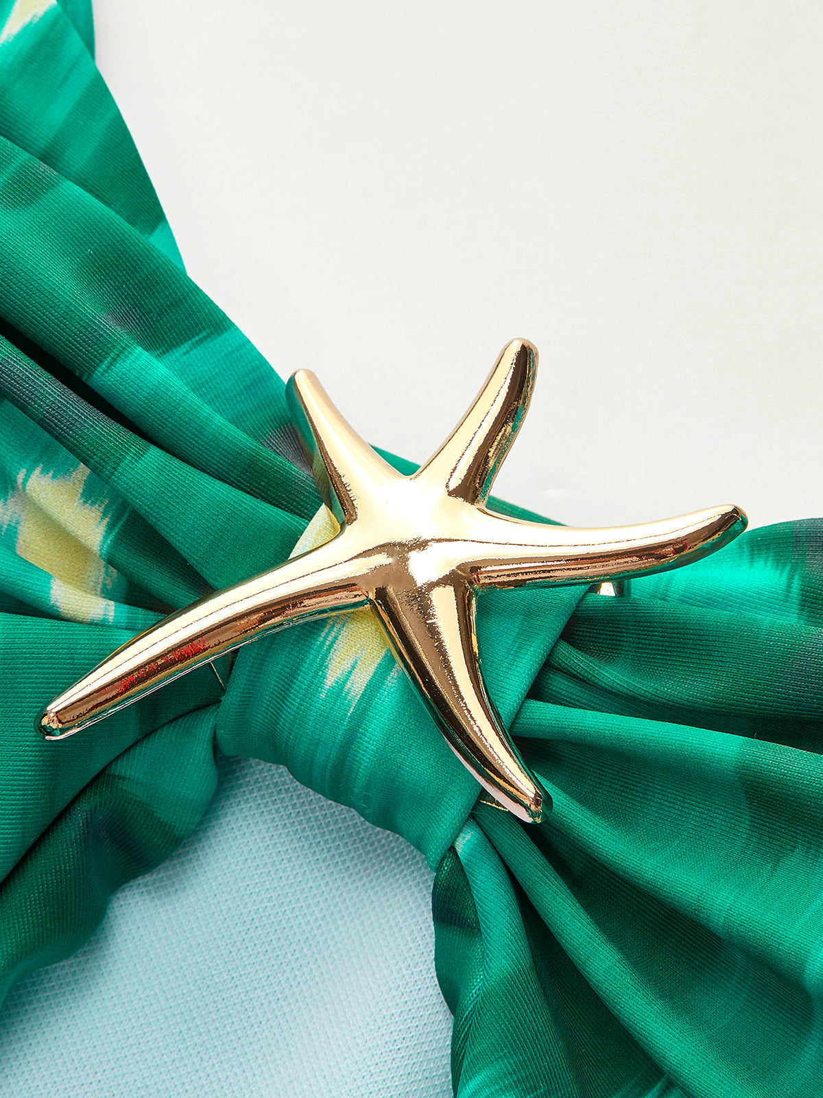 Yıldız Denizyıldızı Detaylı Sarma Tek Parça Mayo