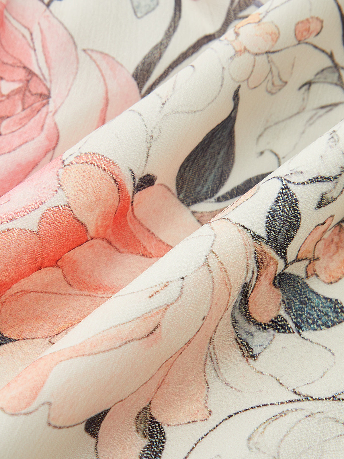 çiçek desenli midi elbise