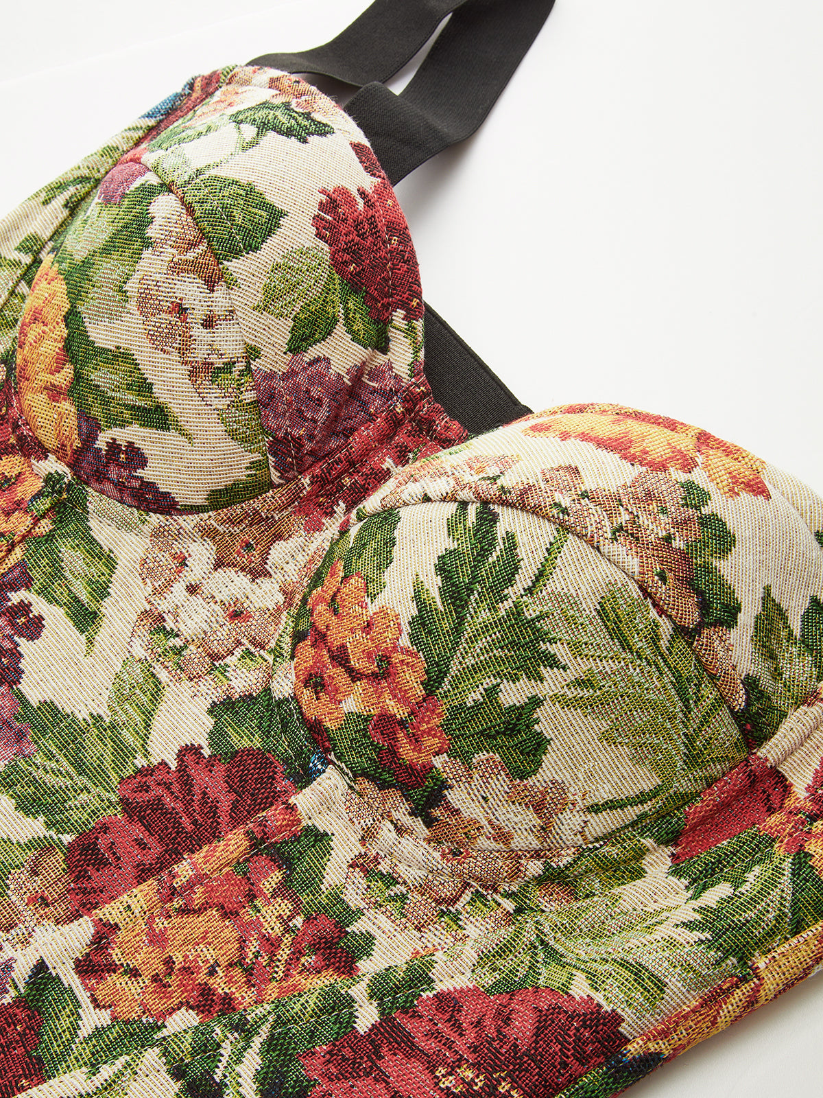 Çiçek Baskılı Büstiyer