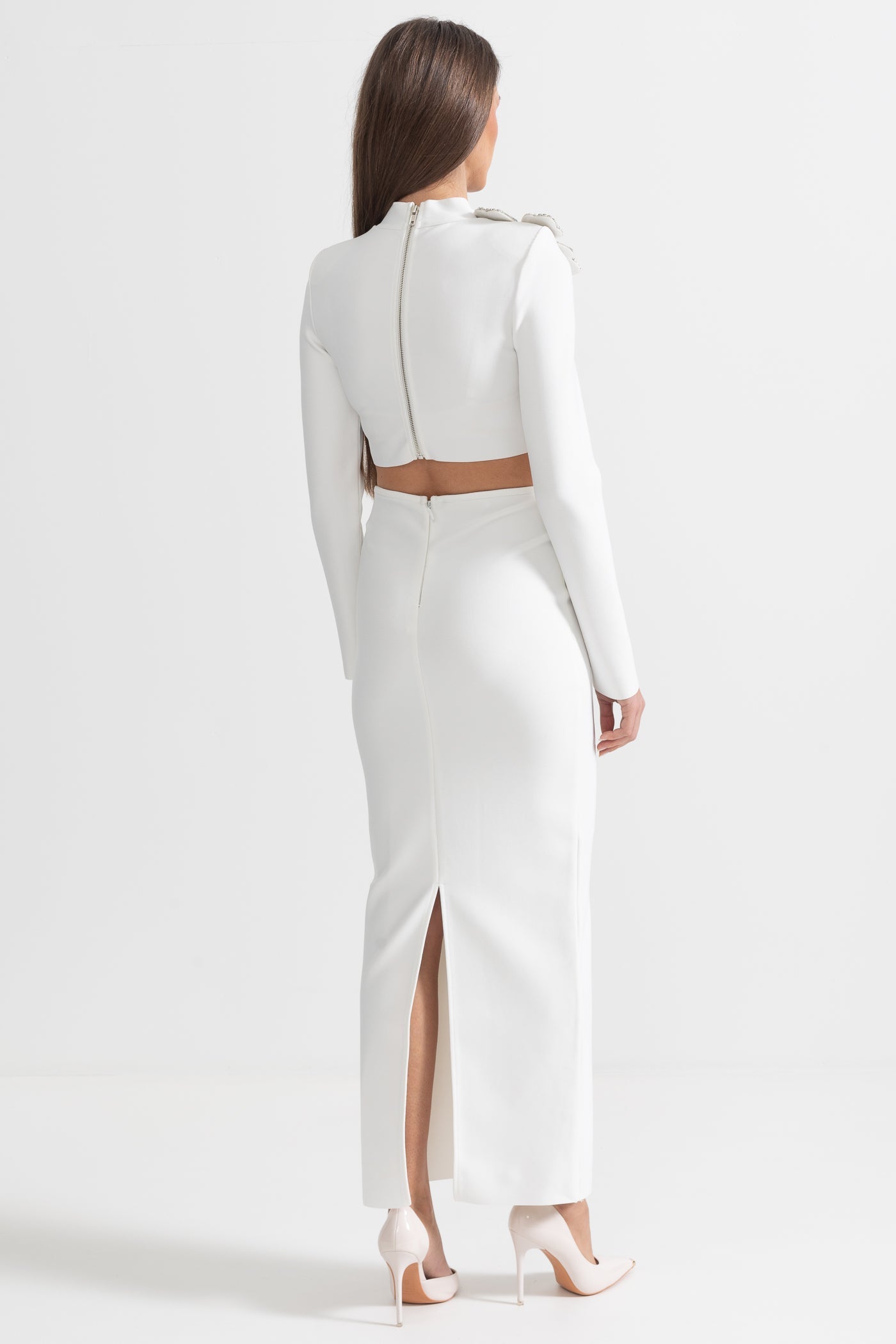 Uzun Kollu Üst ve Uzun Etek Takımı