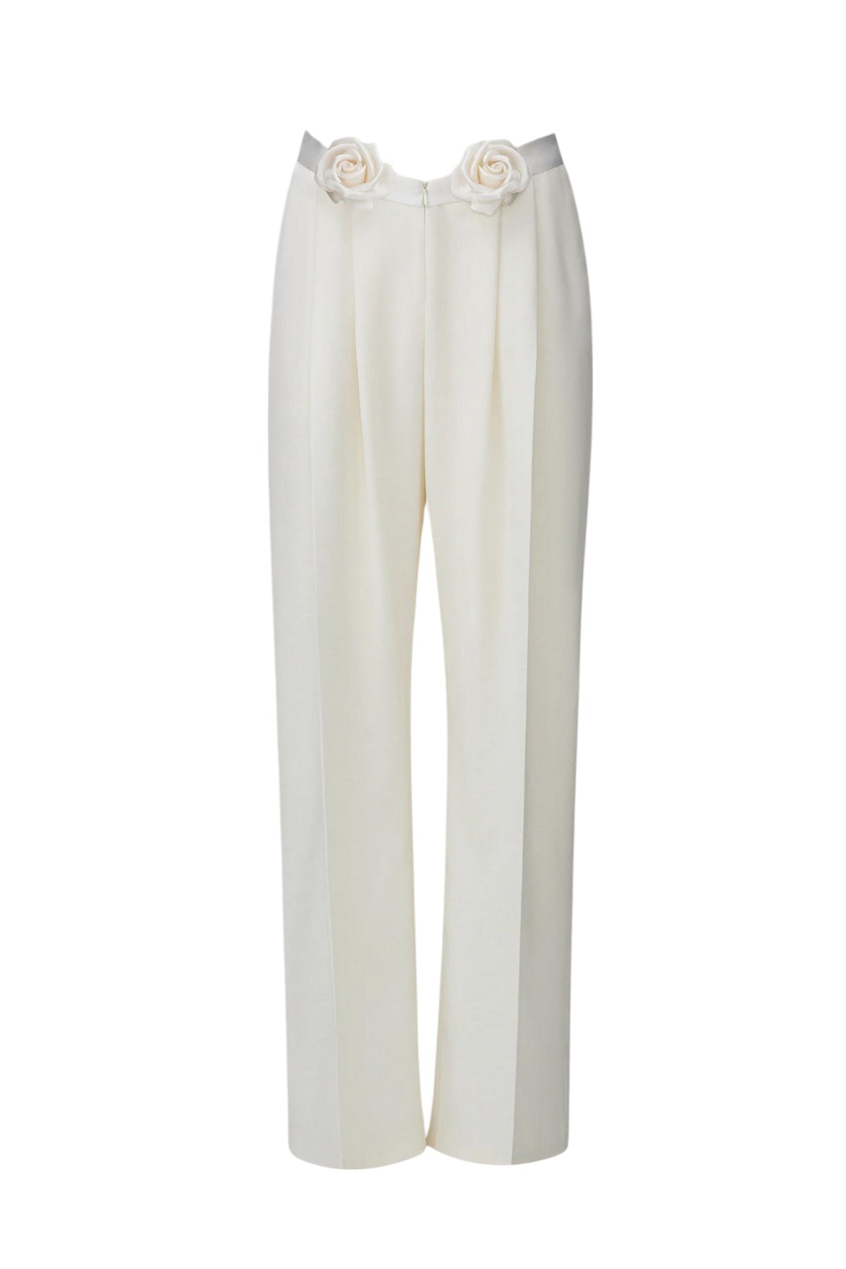 Çiçek Desenli Büzgülü Pantolon