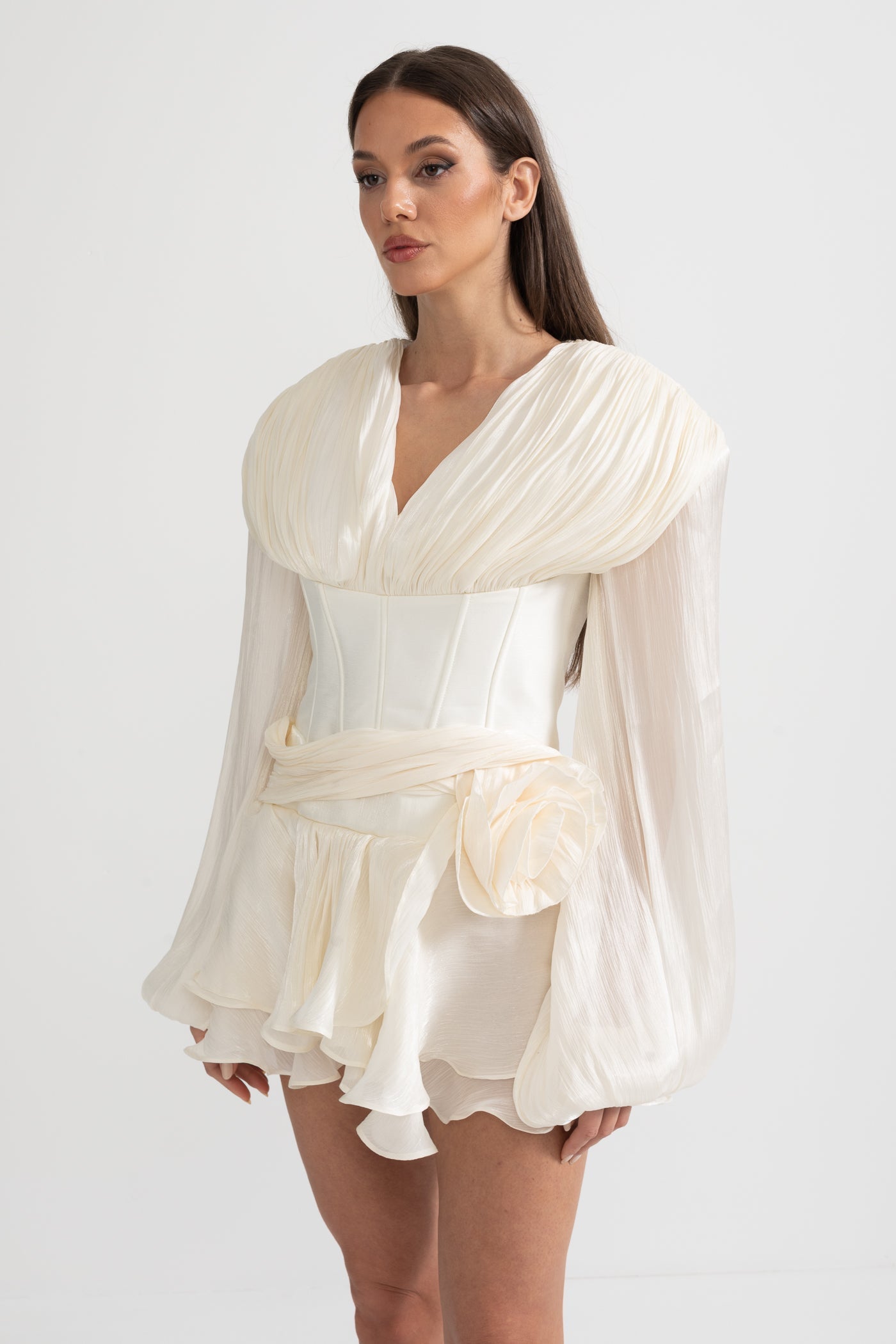 Kabarık Mini Elbise