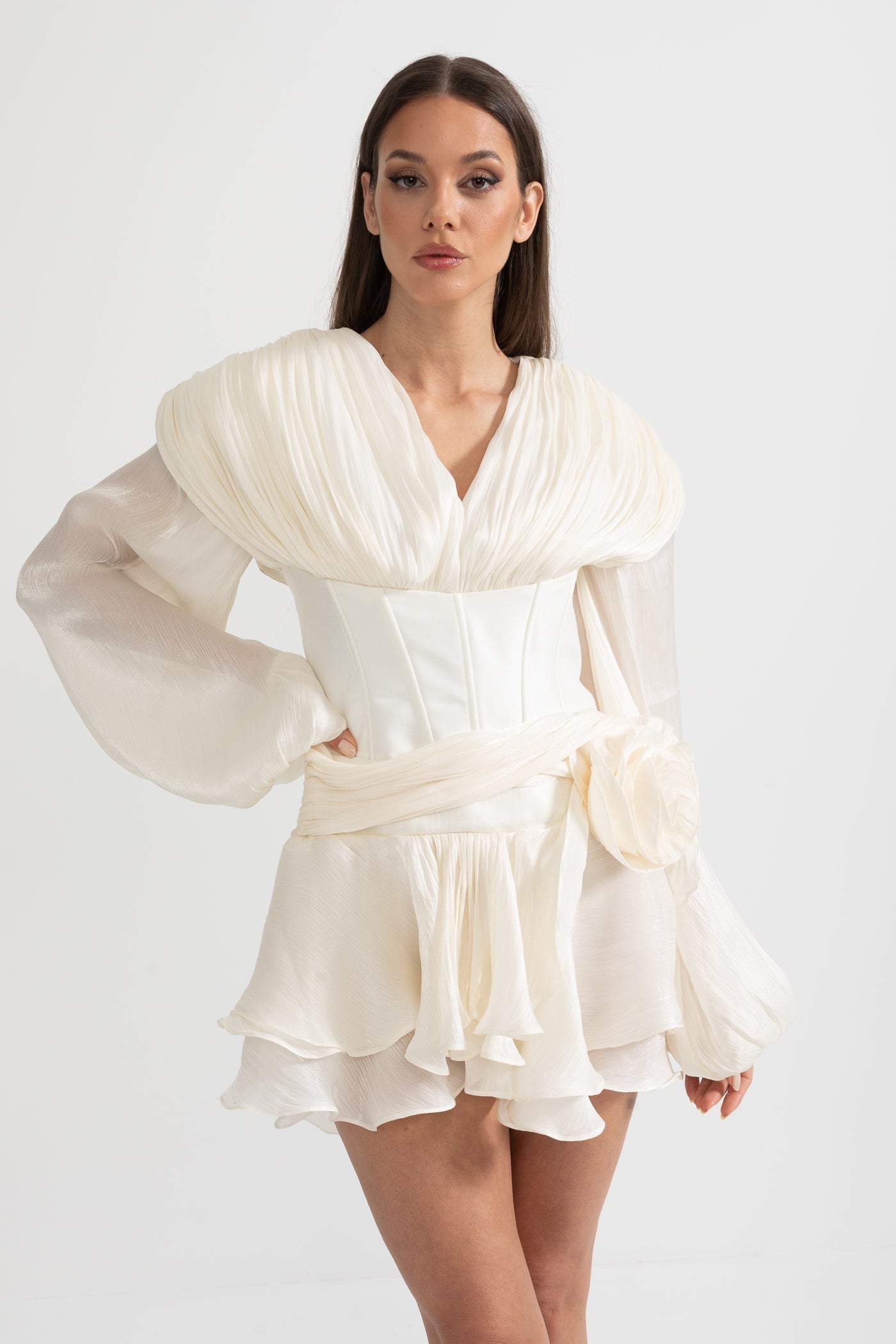 Kabarık Mini Elbise